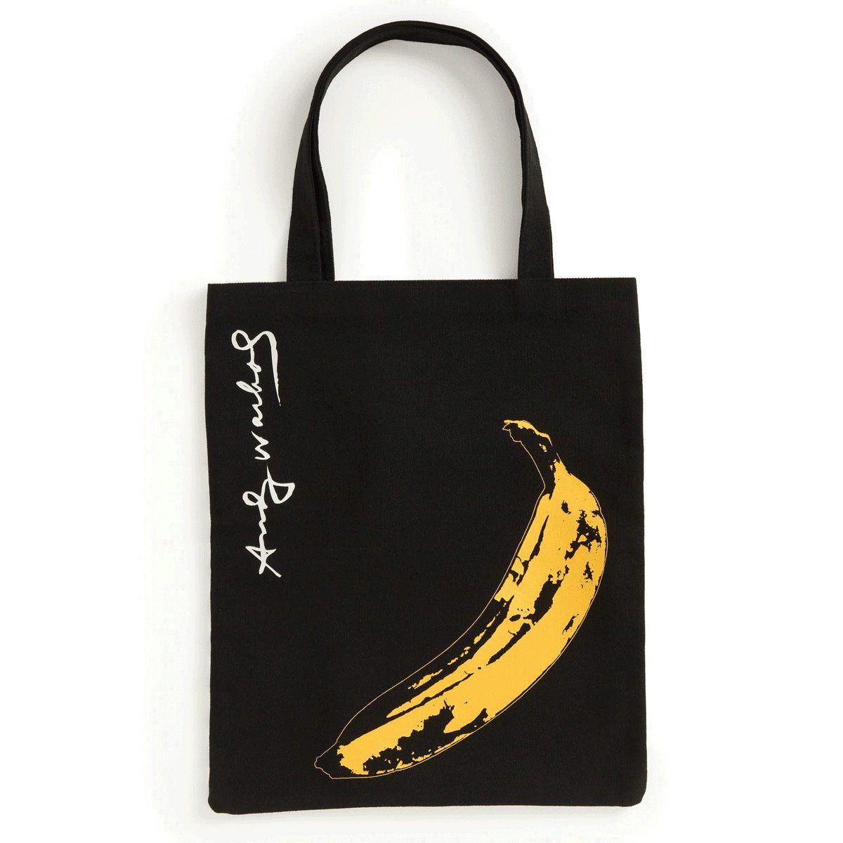 GALISON Umhängetasche Warhol Banana Canvas Tote Bag - Black