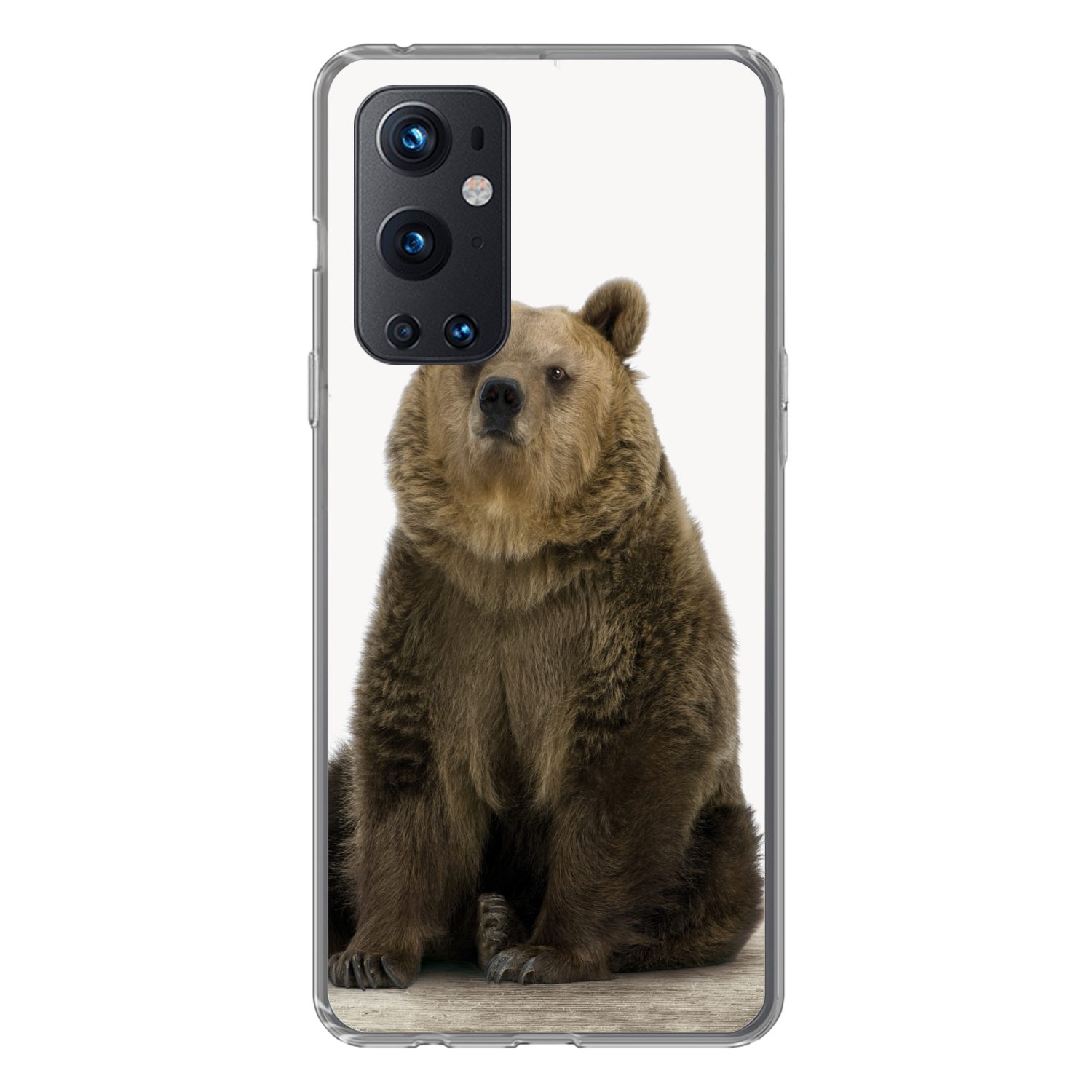 MuchoWow Handyhülle für OnePlus 9 Pro Braunbär - Tiere - Bär - Niedlich - Jungen - Mädchen, Phone Case, Silikon, Schutzhülle Dünn