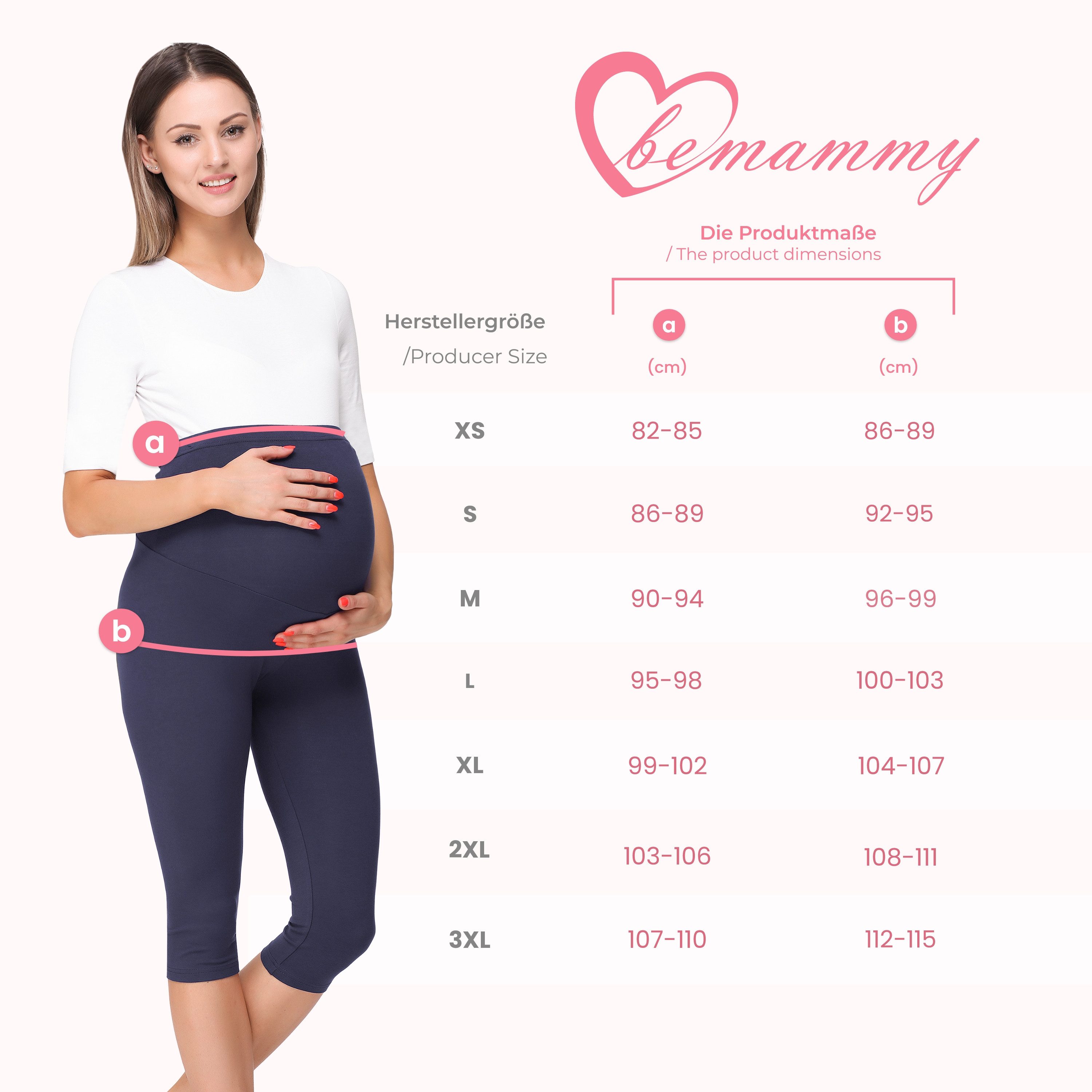 Be Mammy Umstandsleggings Damen 3/4 Capri günstig online kaufen