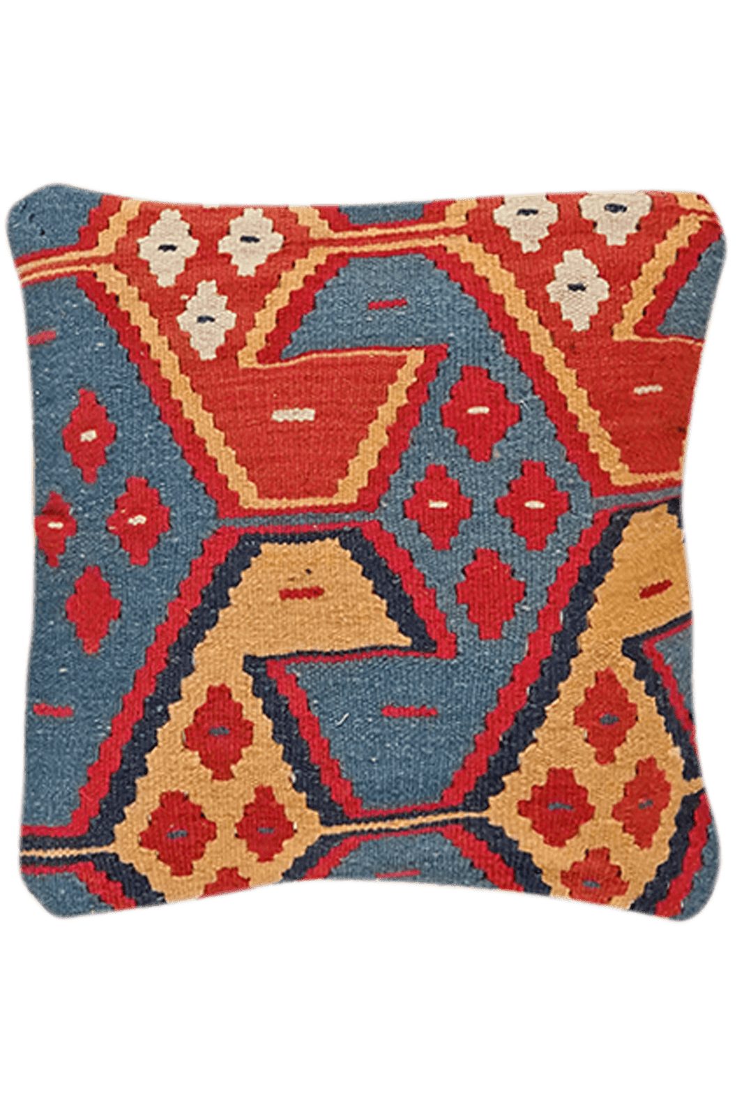 Looma Kissenbezüge Kelim Kissen 40x40cm, Handgemachtes Unikat, nachhaltig und fair gefertigt