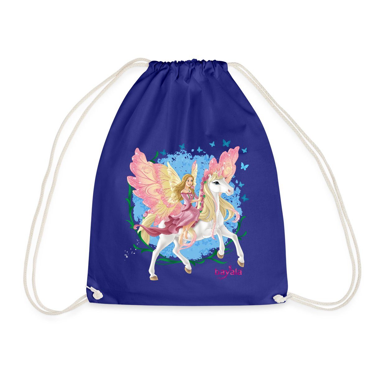 Turnbeutel Schleich Bayala Elfe Feya Reitet Pegasus-Einhorn Turnbeutel