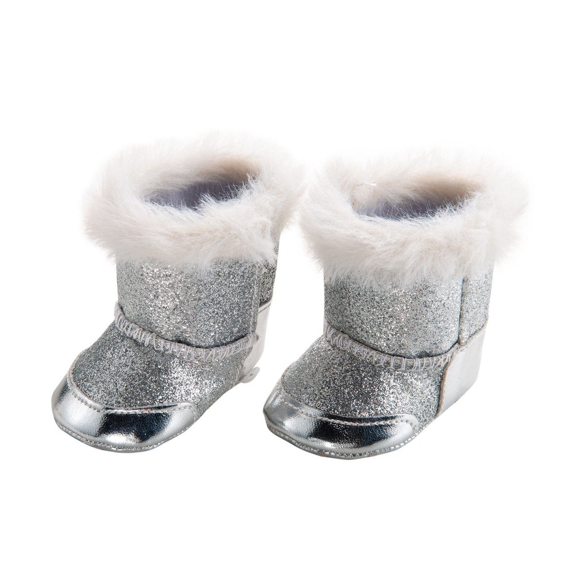 Heless Puppenkleidung Silberstiefel Größe 38-45cm