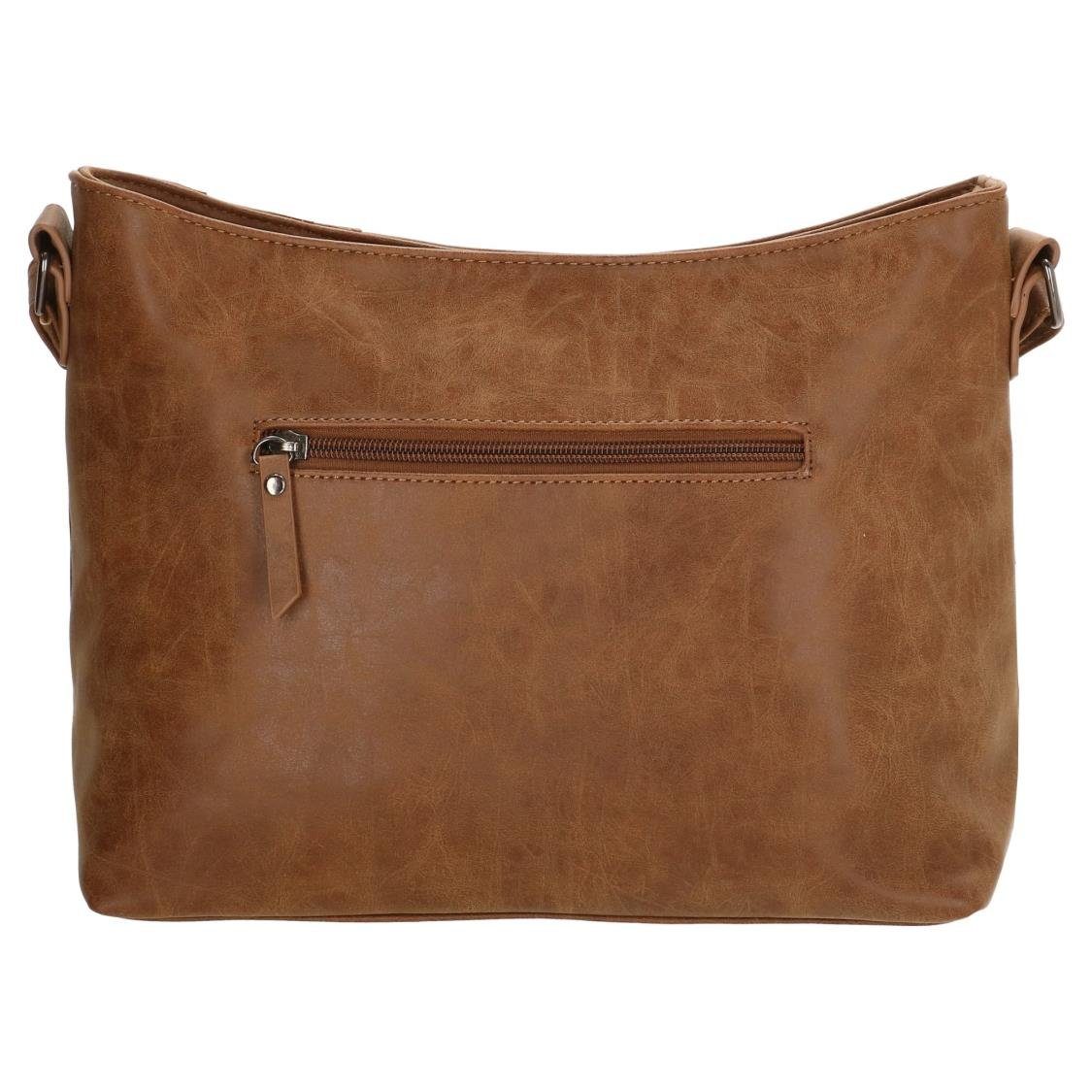 Christian Wippermann Umhängetasche Damen Tasche Schultertasche Umhängetasche Crossover (1 tlg), Bag Leder Optik Handtasche