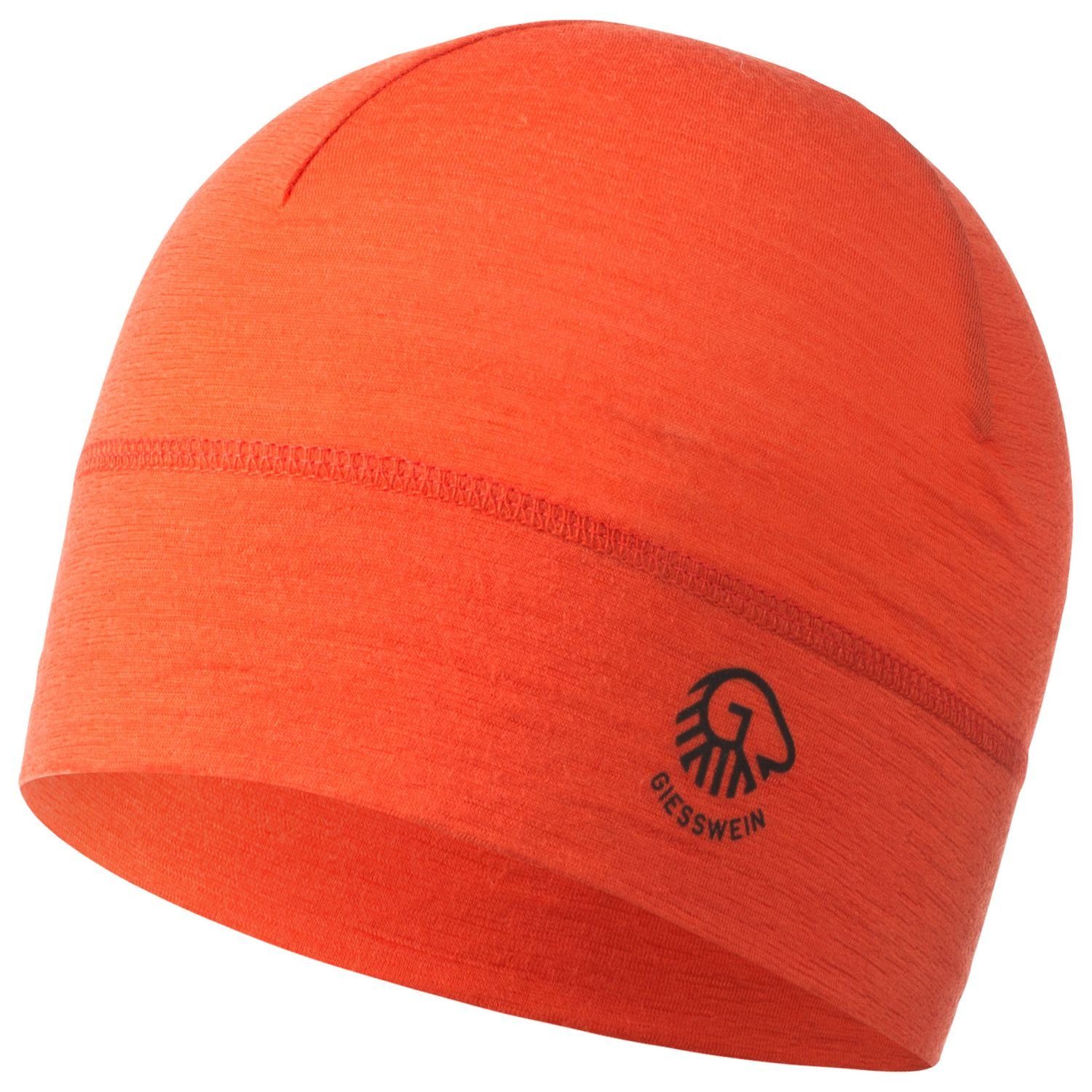 Giesswein Strickmütze Unisex Helm-Unterziehmütze Gamsstein 196-neonorange