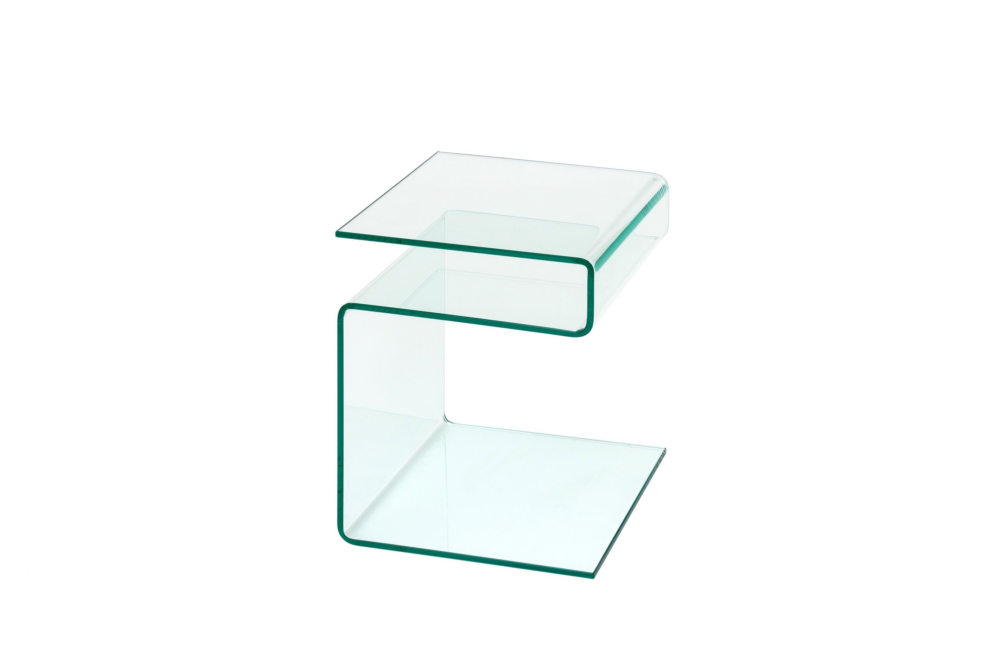 freiraum Beistelltisch 7/108-10, in Klarglas, Glas - 42x48x38cm (BxHxT)