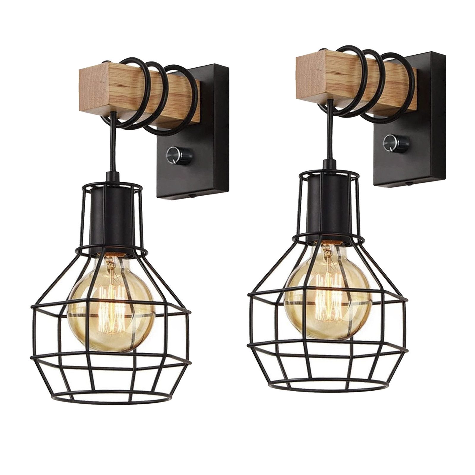 BlingBin Wandleuchte Wandlampe dimmbar aus Holz günstig online kaufen
