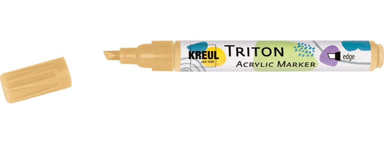 Kreul Flachpinsel Kreul Triton Acrylic Marker edge hellgold