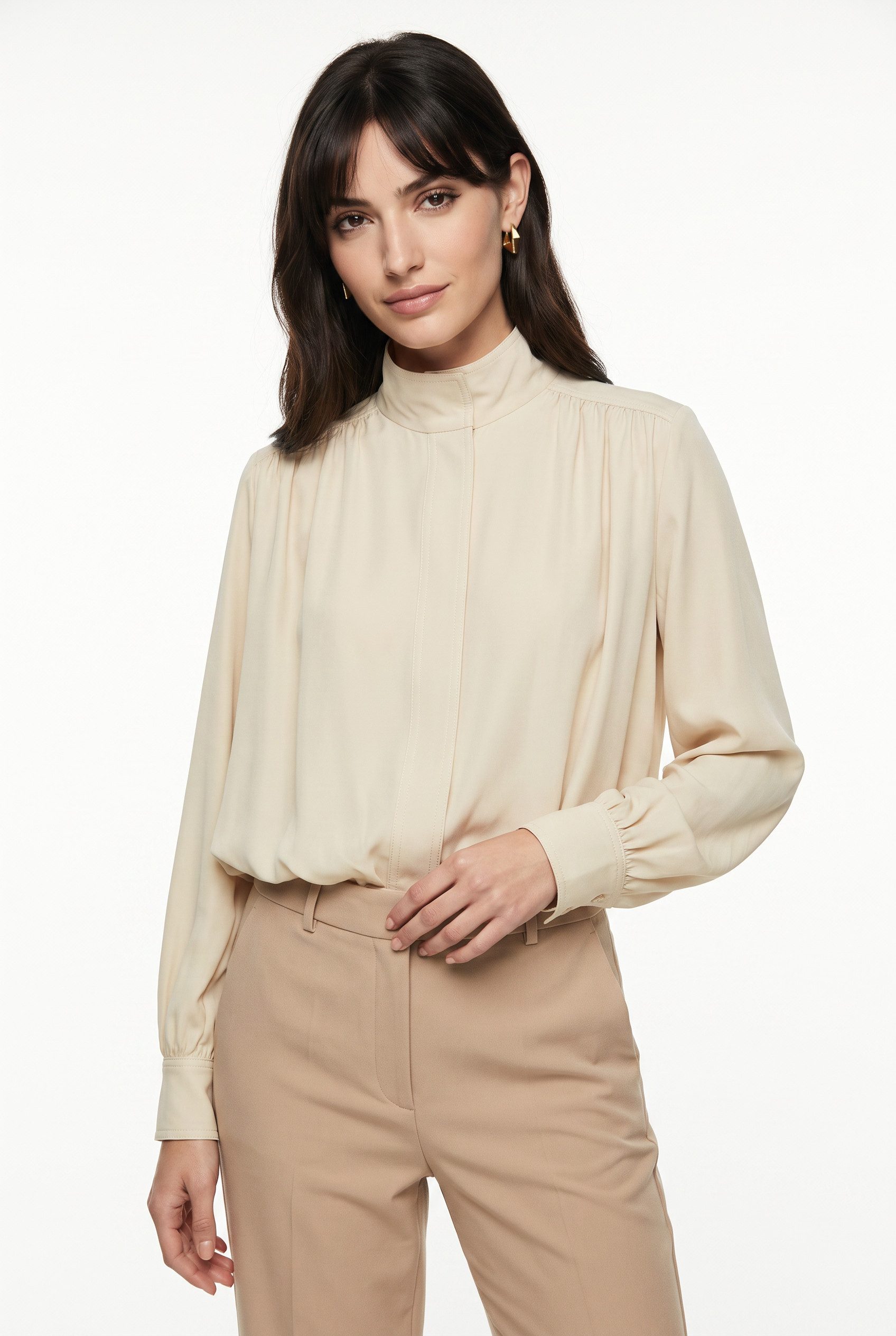 BOSS ORANGE Jackenblazer Jolea Premium Damenmode mit Ballon-Saum, Relaxed Fit