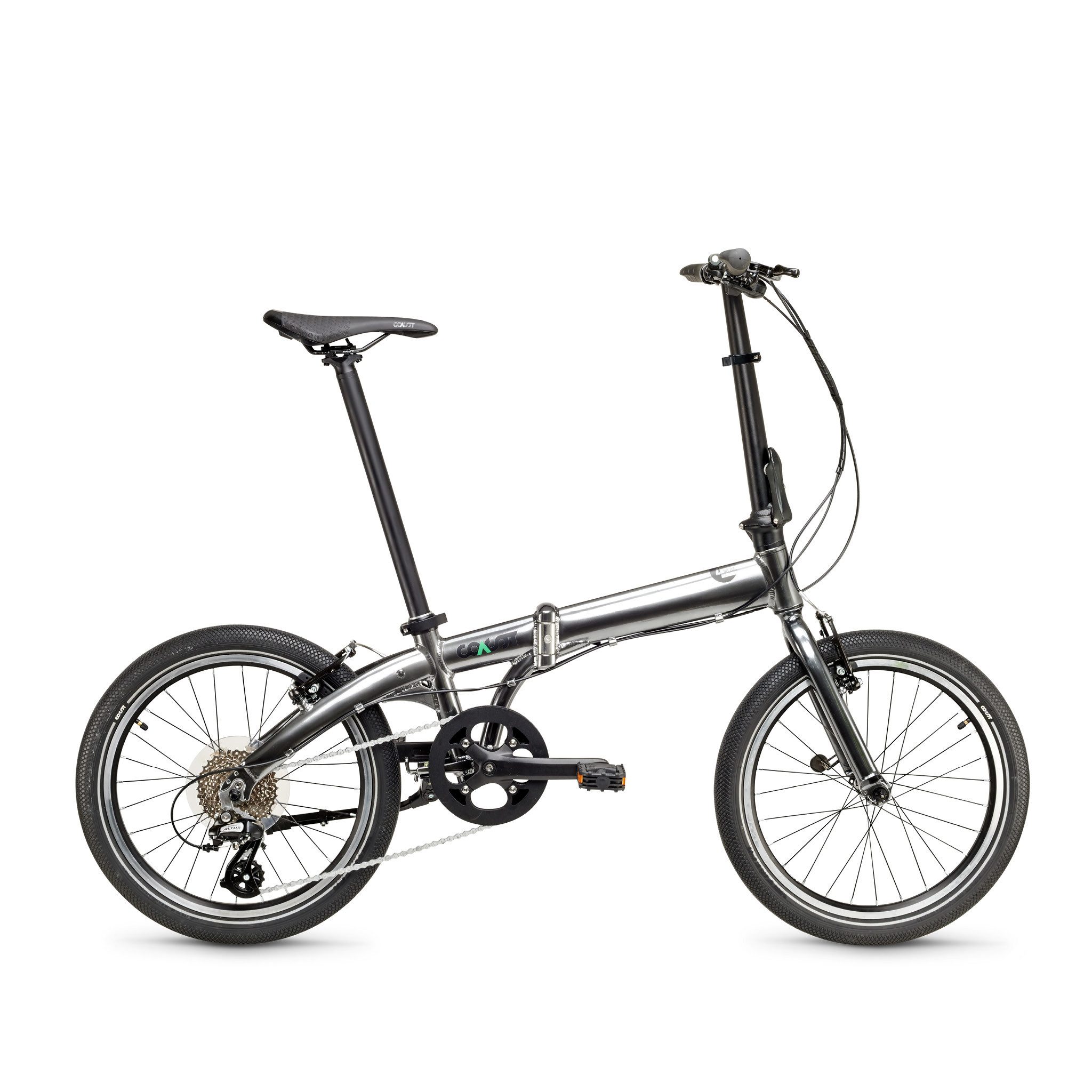 COAST-BIKES Faltrad HIGHTIDE NO. 04 8S, Faltrad, 20 Zoll, 13,8 KG, Klapprad, Leicht & Kompakt, 8 Gang