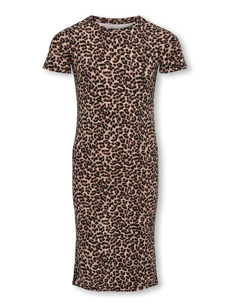 KIDS ONLY Jerseykleid KOGLIVE LOVE LIFE S/S MID CALF DRESS JRS (1-tlg) weich