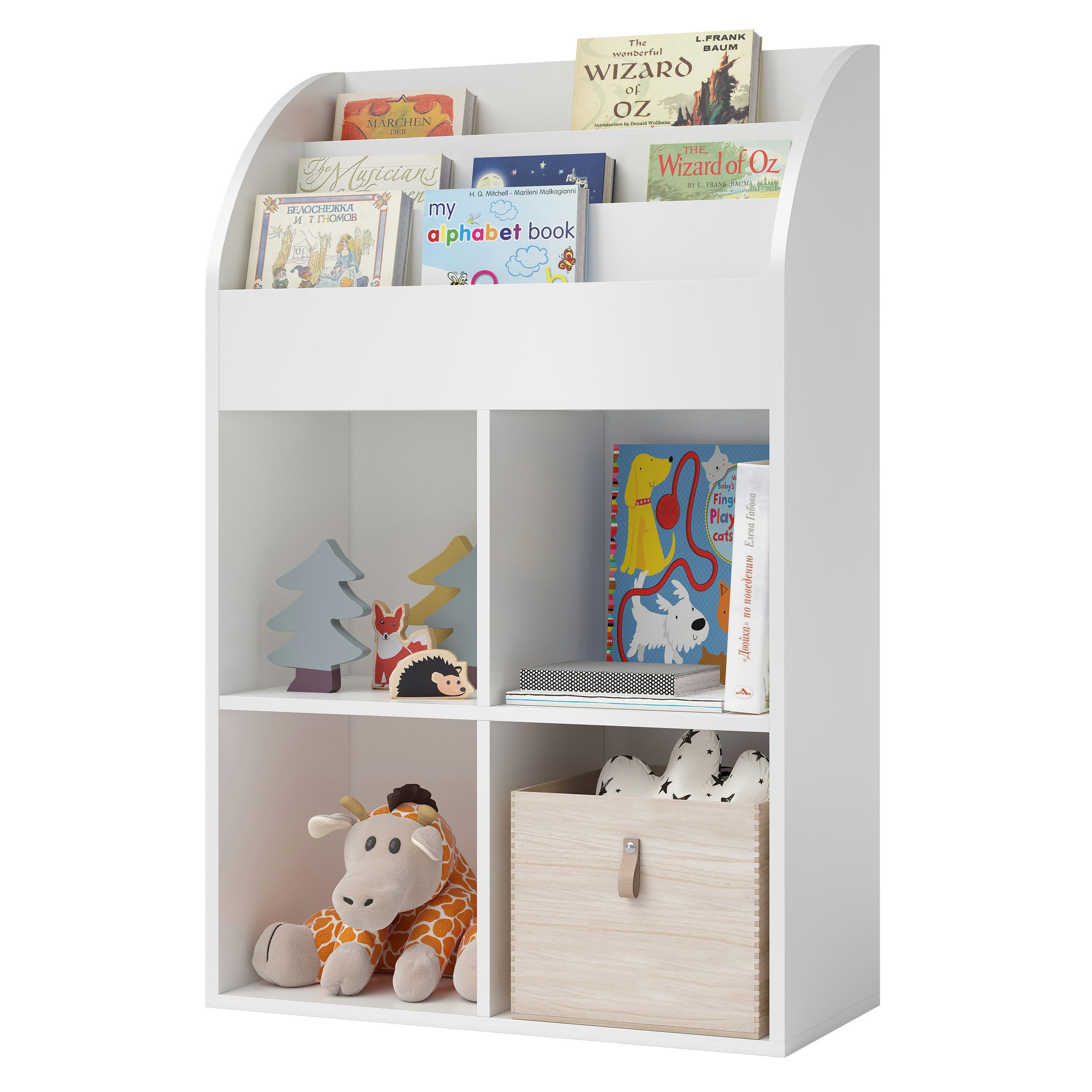 Bellabino Kinderregal Koro, weiß, 3 Fächer günstig online kaufen