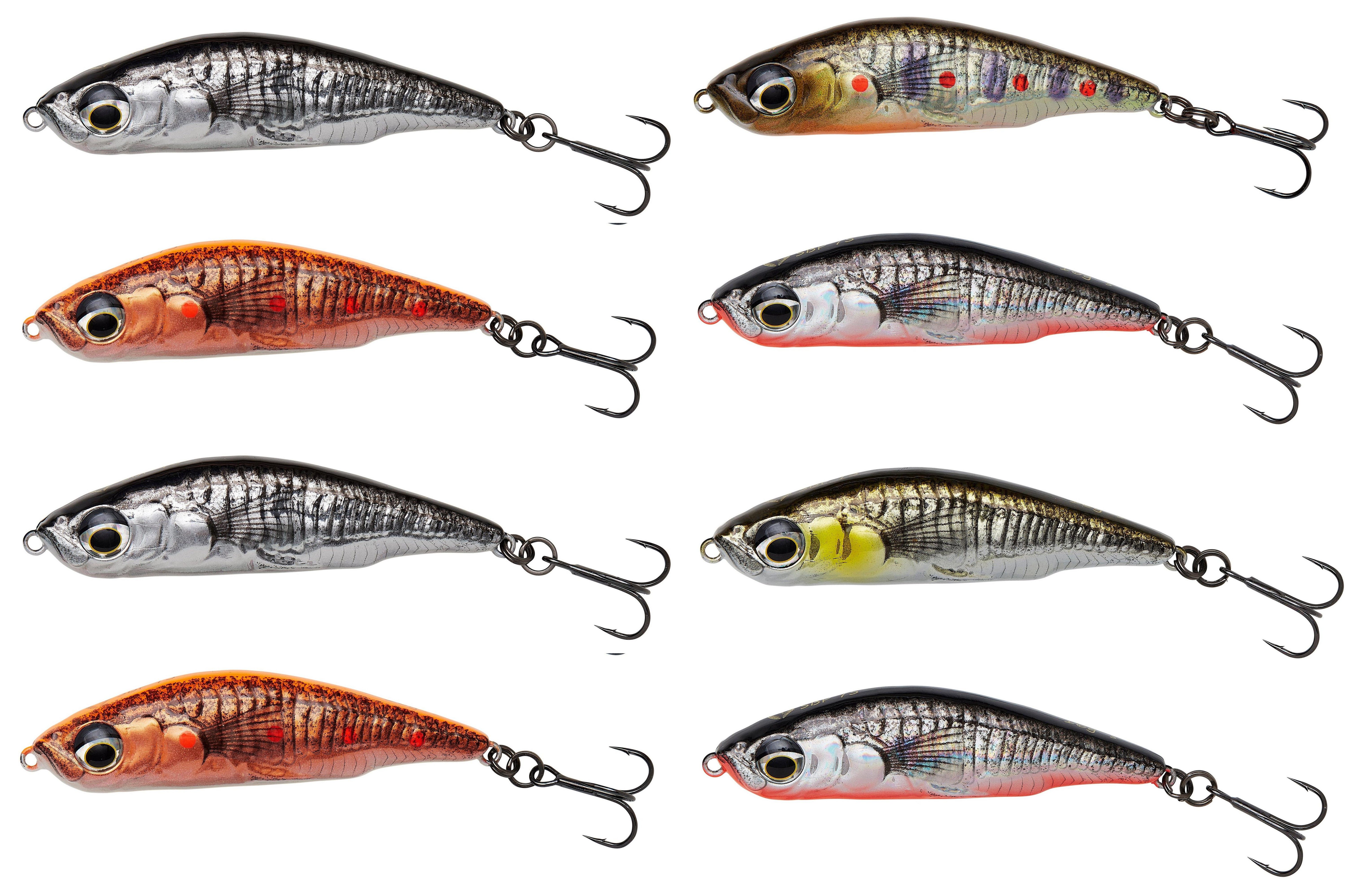 Kunstköder Wobbler 3D STICKLEBAIT PENCIL 7,5cm - ver. Ausführen - SET Raubfisch