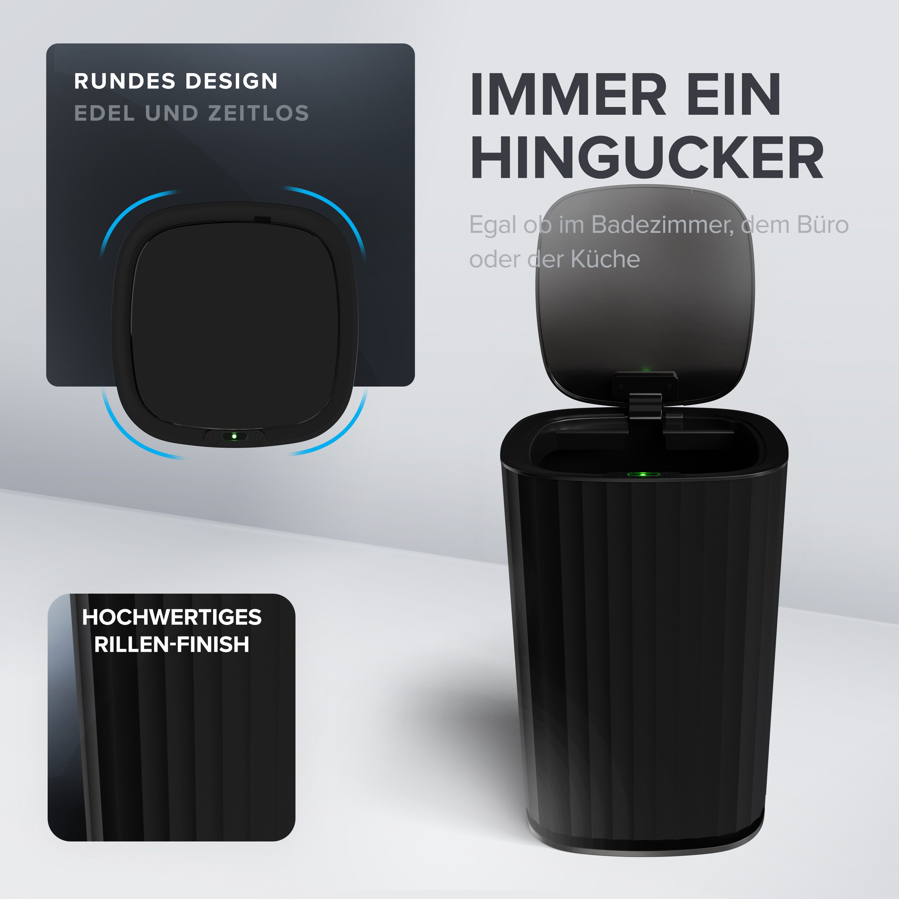 ovimar Kosmetikeimer, aus Kunststoff in Schwarz zur