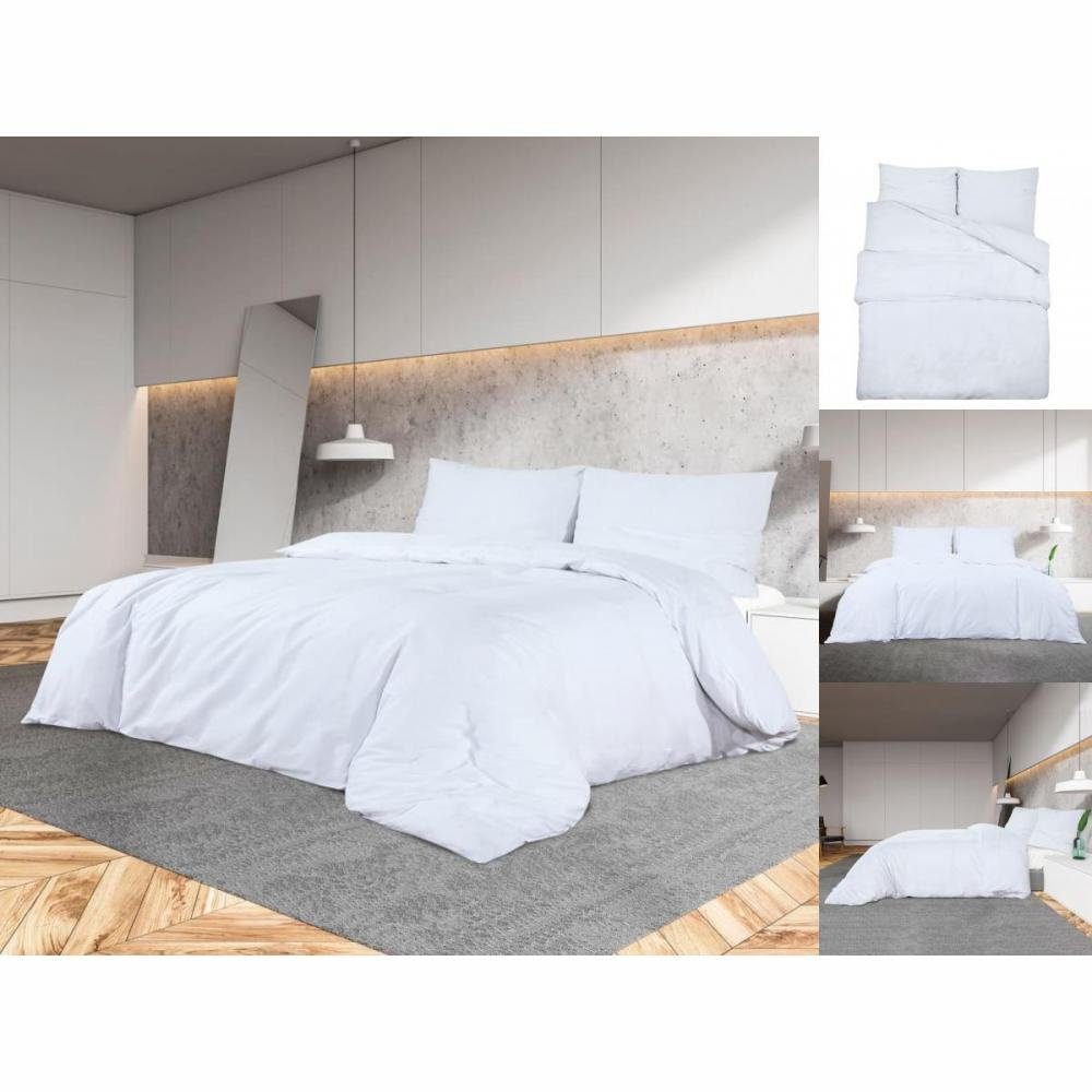 Bettwäsche »Bettwäsche-Set Weiß 260x220 cm Baumwolle Bettbezug«, vidaXL  online kaufen | OTTO