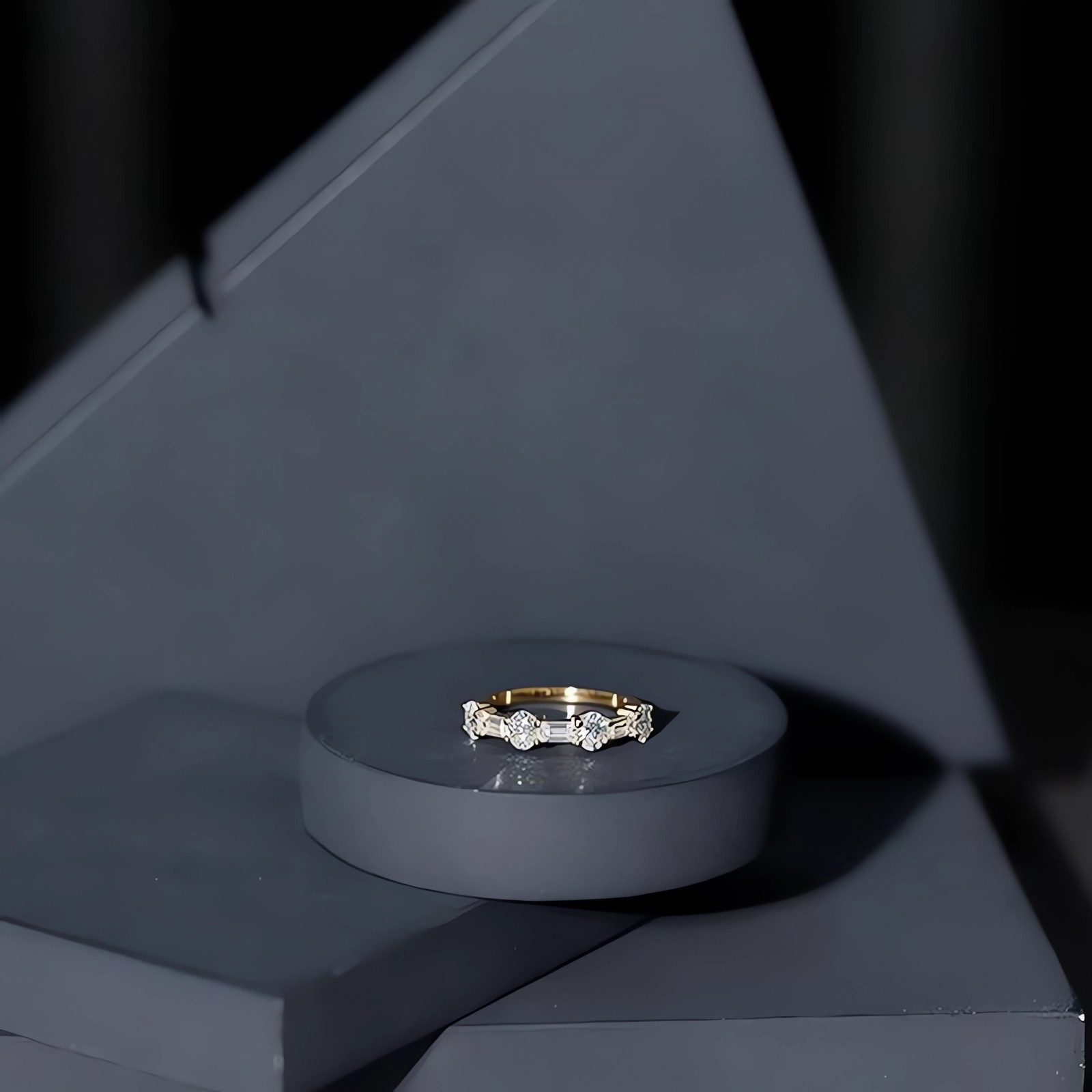 Jumpeak Diamantring Damen Ring, Ring Gold Damen 585 Echtgold, Diamant Ring Damen, D/E, Verlobungsringe Frau, Eheringe, Diamantring, Labordiamant,Promise Ring
