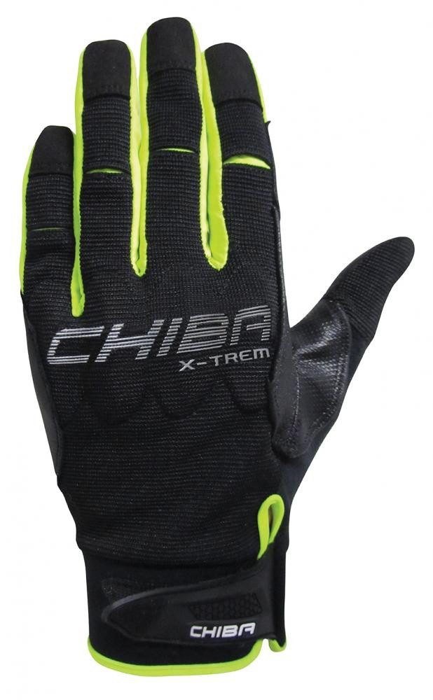 Fahrradhandschuhe CHIBA Via Ferrata Absolut - Radhandschuhe XXL schwarz/neongelb, Touchf