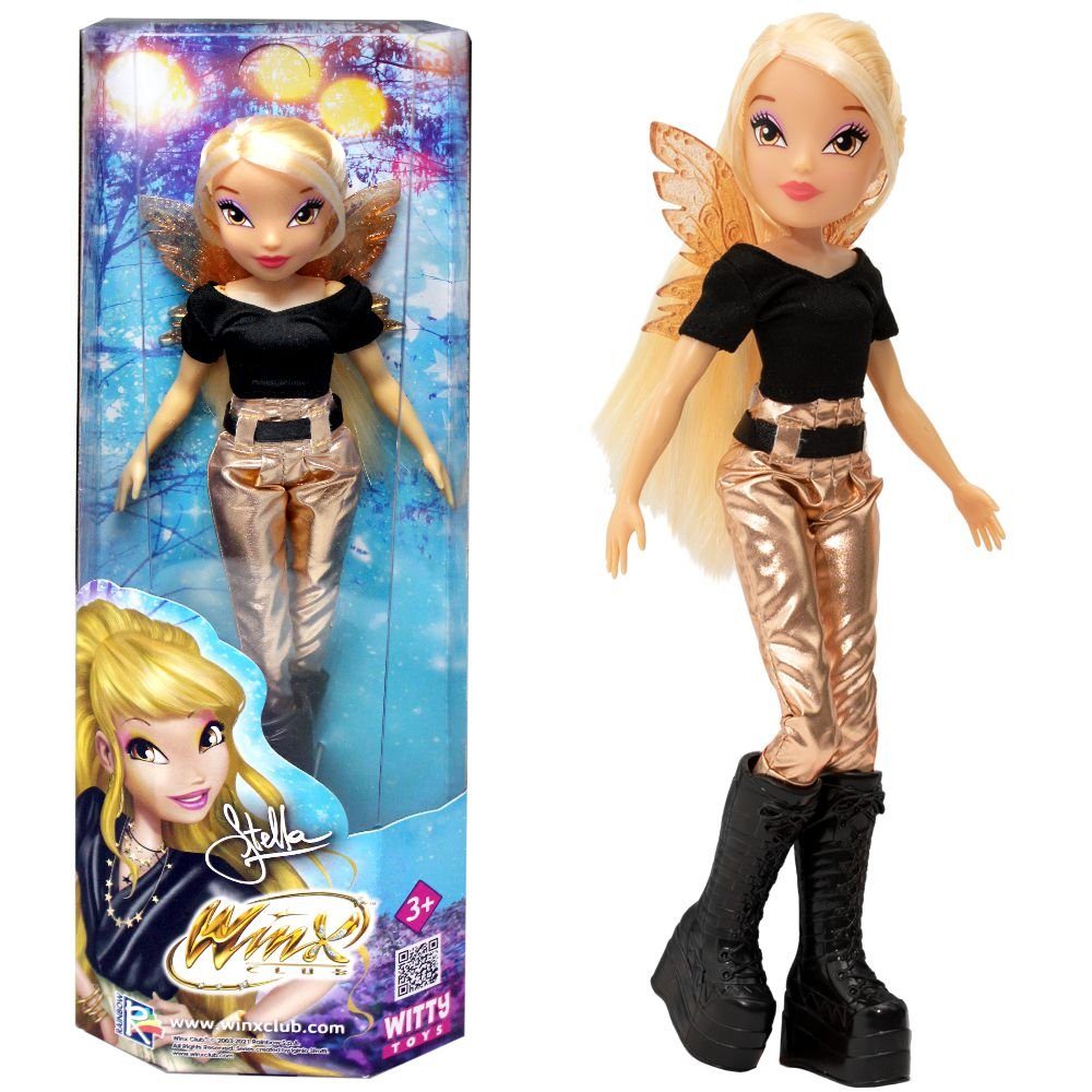 Anziehpuppe Stella Fashion Puppe Winx Club Metallic Look