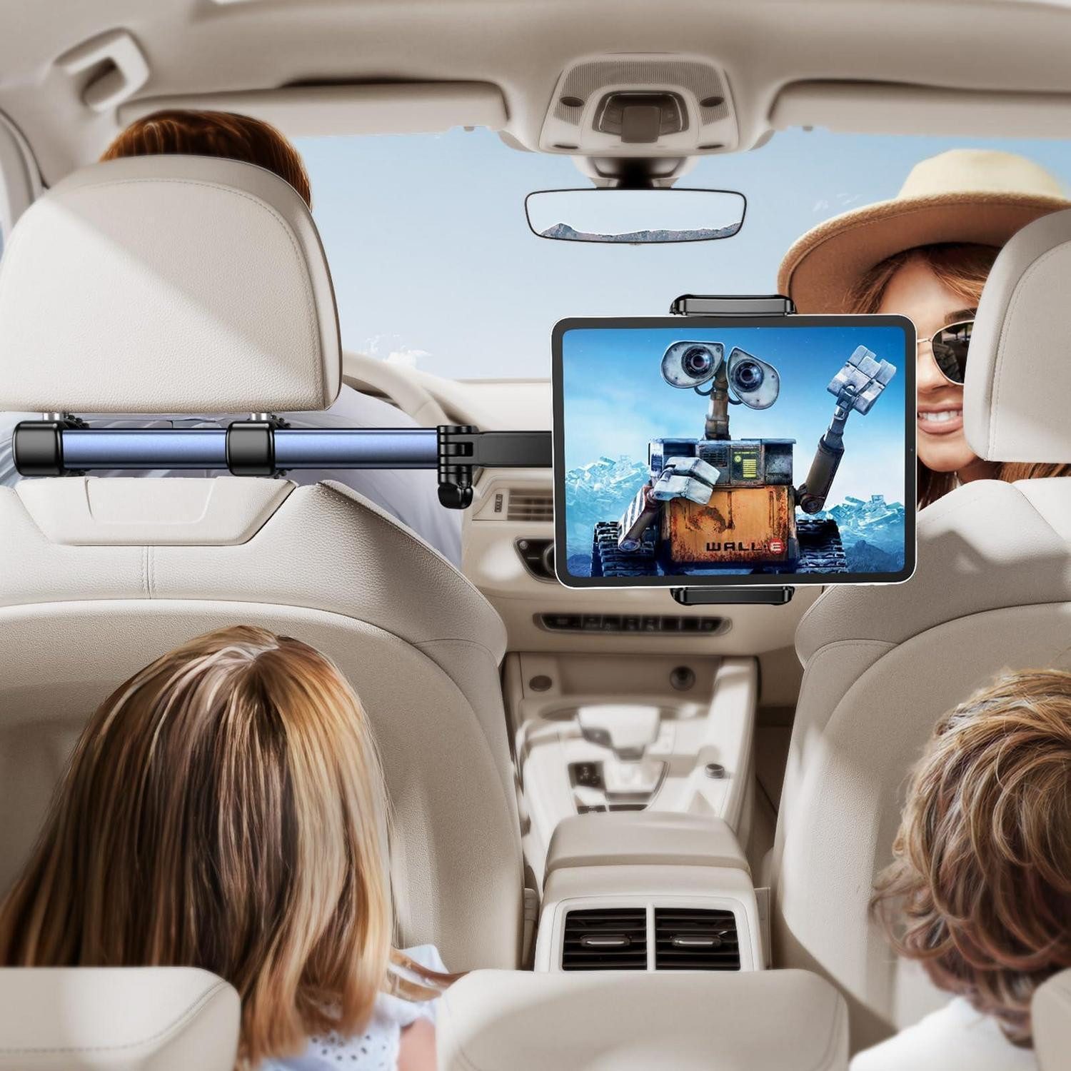 LuxusKollektion Tablet-Halterung Tablet Halterung Kopfstütze Auto 46 cm ausziehbar 4,7-13 Zoll