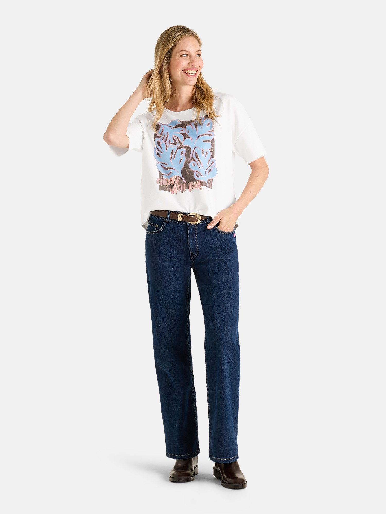Lieblingsstück T-Shirt ElvaL aus einer Baumwollmischung, mit Druck