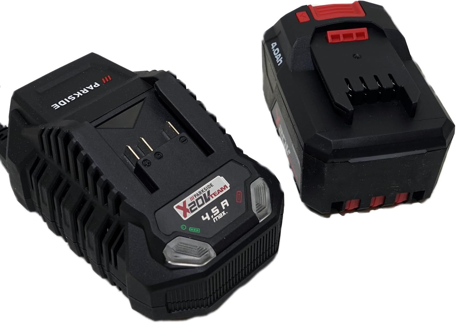 Parkside 1x 20V 4Ah Akku + 1x 20V 4,5A Ladegerät Akkuset Akku-Set (20 V)