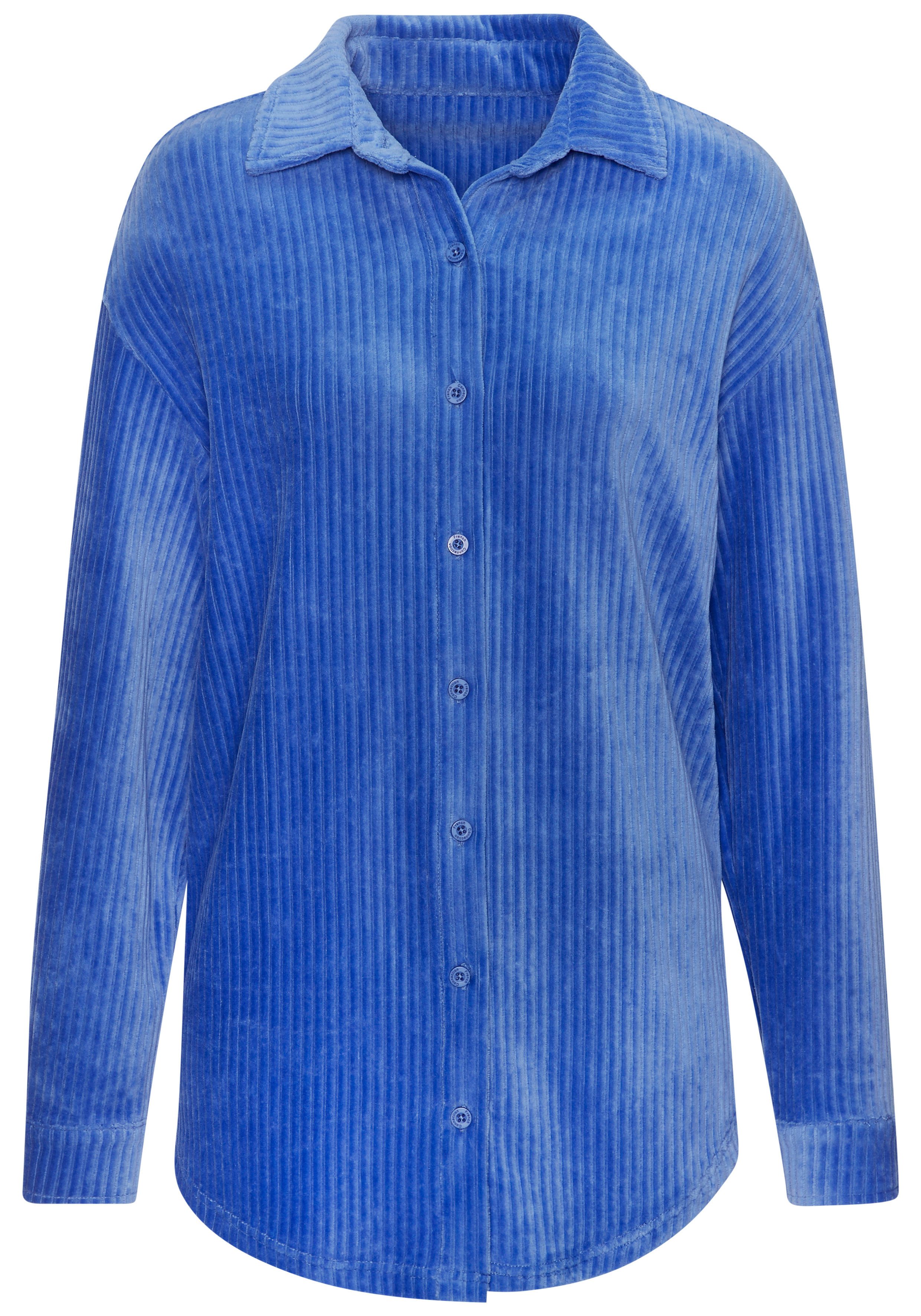 Buffalo Blusenshirt mit weicher Cord-Struktur, Loungewear. Reduzierter Preis € 59,99. Unverbindliche Preisempfehlung € 69,99