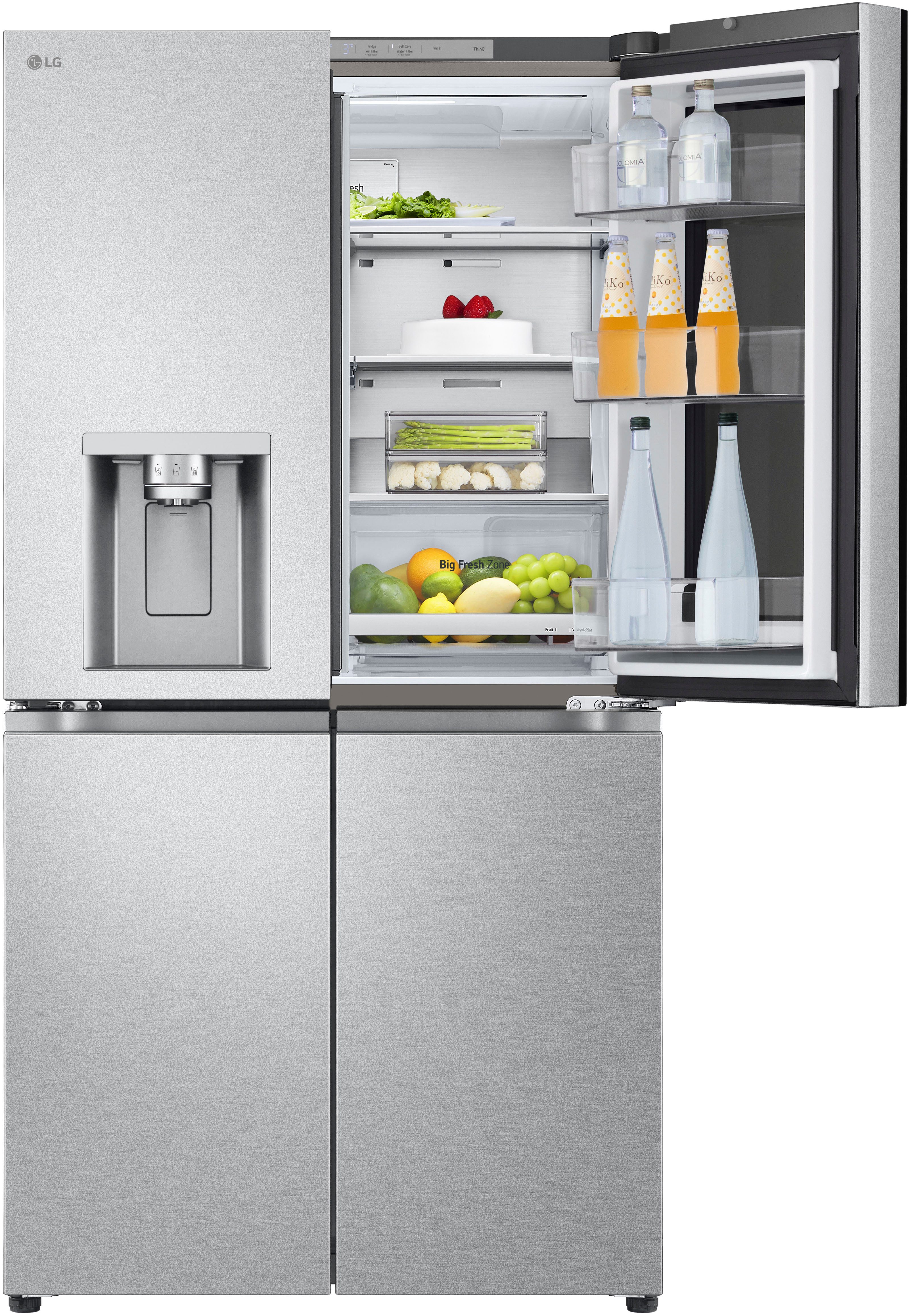 LG Multi Door GMG960MBEE, 179,2 cm hoch, 91,4 cm breit, InstaView®: zweimal klopfen, reinschauen! mit Craft Ice - Spender