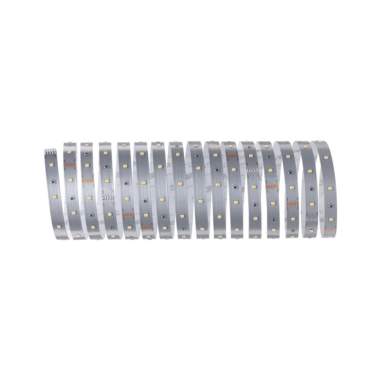 LED-Streifen MaxLED 250 Stripe 5m IP20 2700K 19W 230/24V Silber
