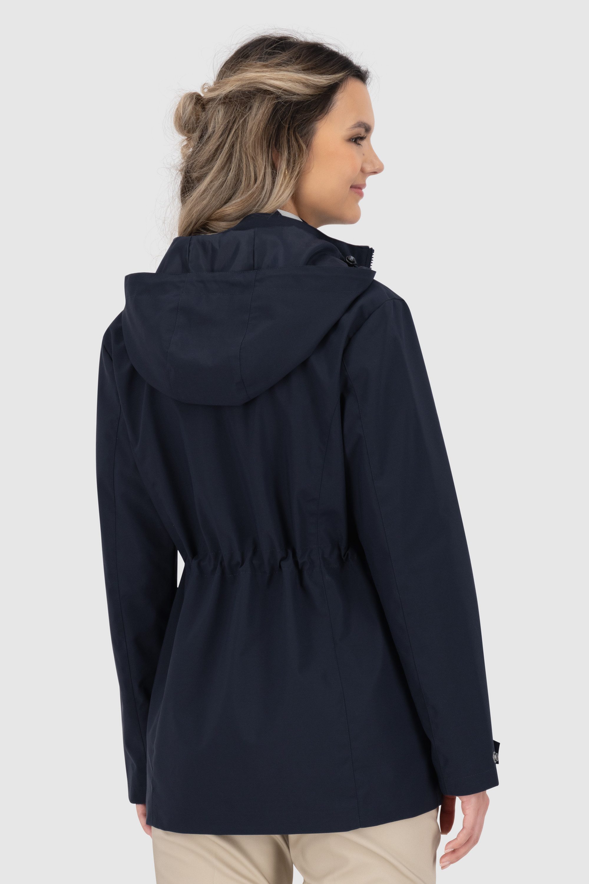 Alife & Kickin Parka LeiaAKA mit Kapuze, aufgesetzten Taschen und Band zum Taillieren