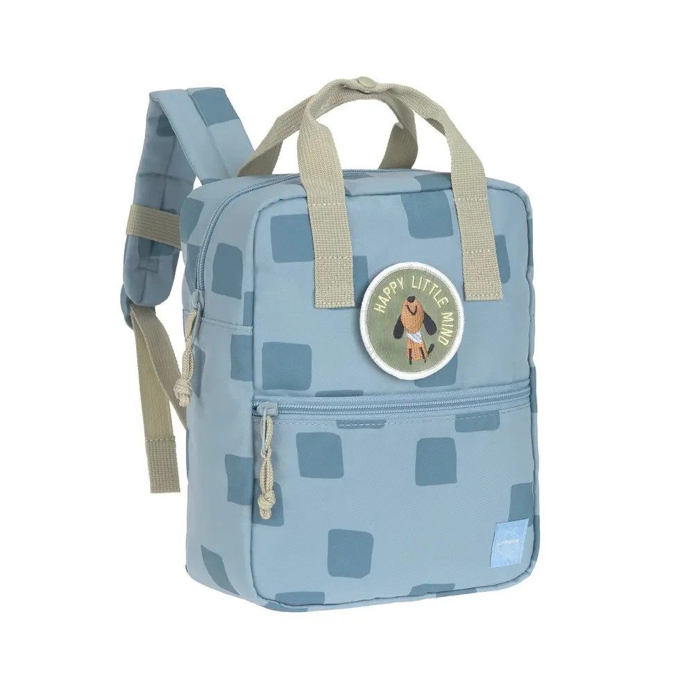 LÄSSIG Kinderrucksack Mini Square Backpack Pattern Party blue
