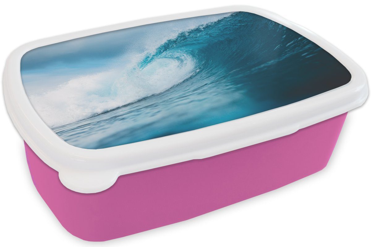 Snackbox, (2-tlg), - Lunchbox Golf Kunststoff, Meer für - Kinder, Kunststoff rosa MuchoWow Mädchen, Surfen, Erwachsene, Brotbox Brotdose