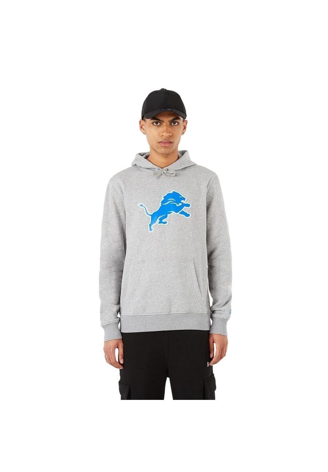 New Era Hoodie Detroit Lions NFL Team Logo Hoody Grau Kapuzenpullover New Era (1-tlg)