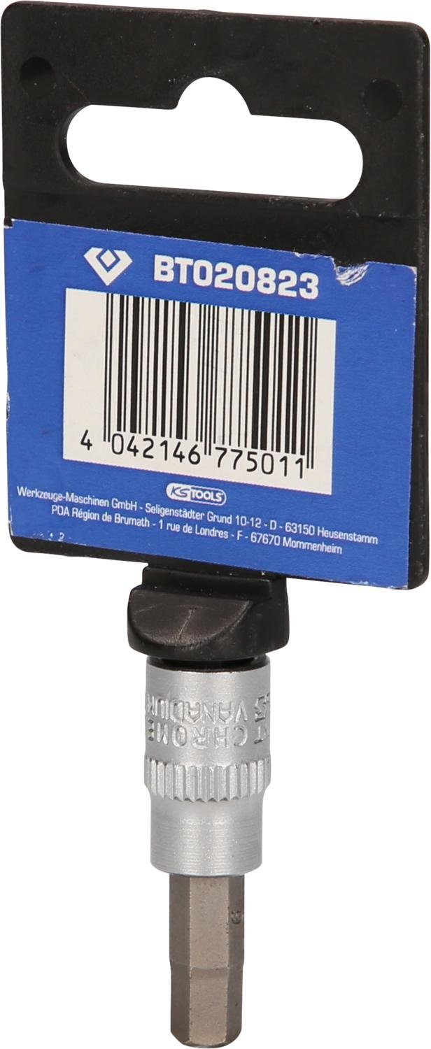 Brilliant Tools Bohrer- und Bitset 1/4" Innensechskant Bit-Stecknuss, 6 mm