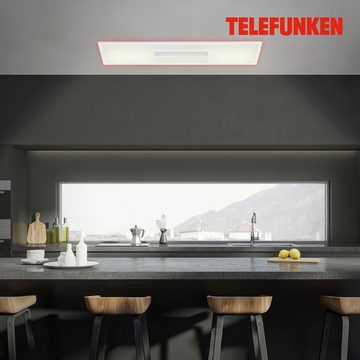Telefunken Panel CCT LED Panel CENTERBACK, Deckenleuchte, RGB, Backlight, CCT, inkl. Fernbedienung, dimmbar