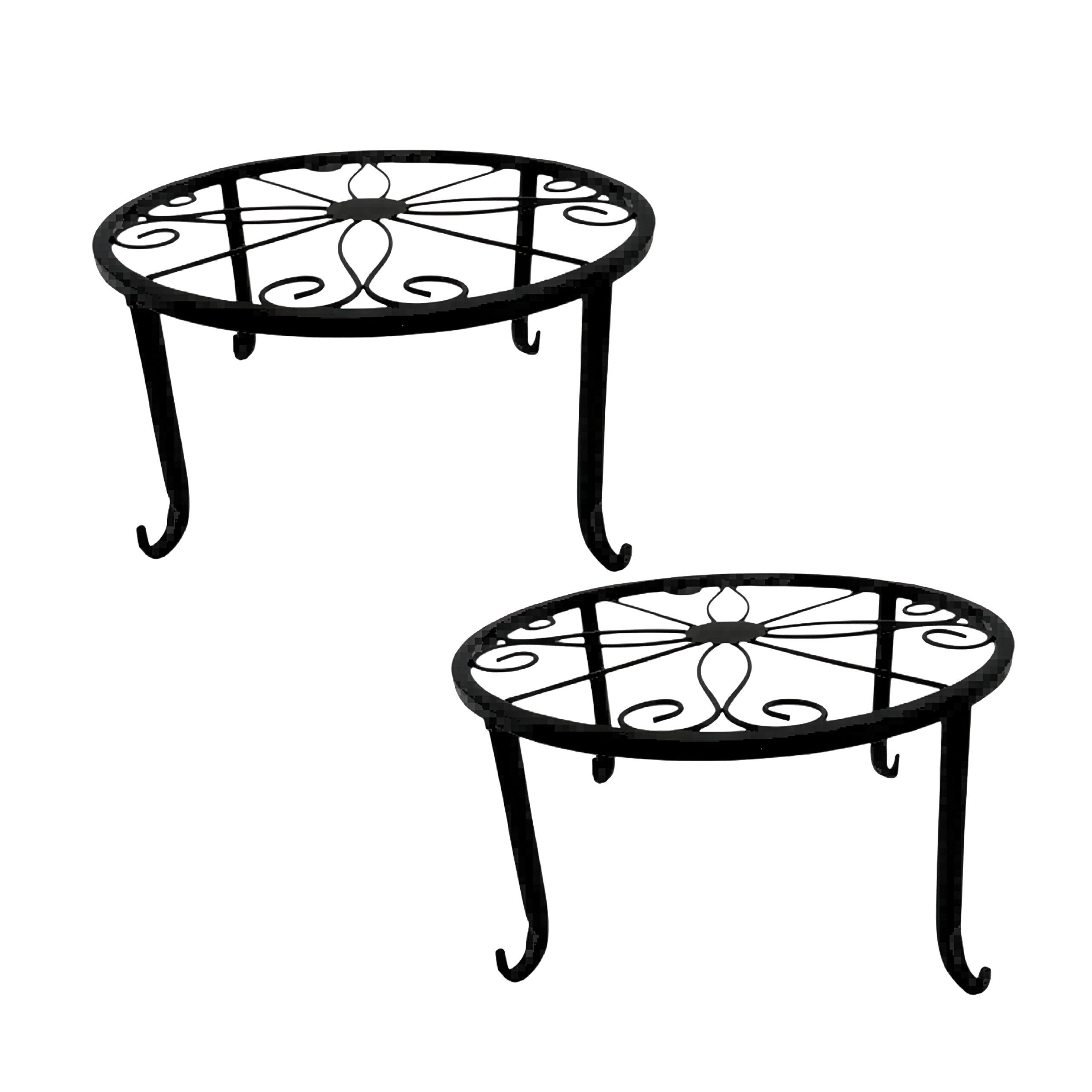 relaxdays Blumenhocker Retro Blumenständer im 2er Set (2er Set) günstig online kaufen