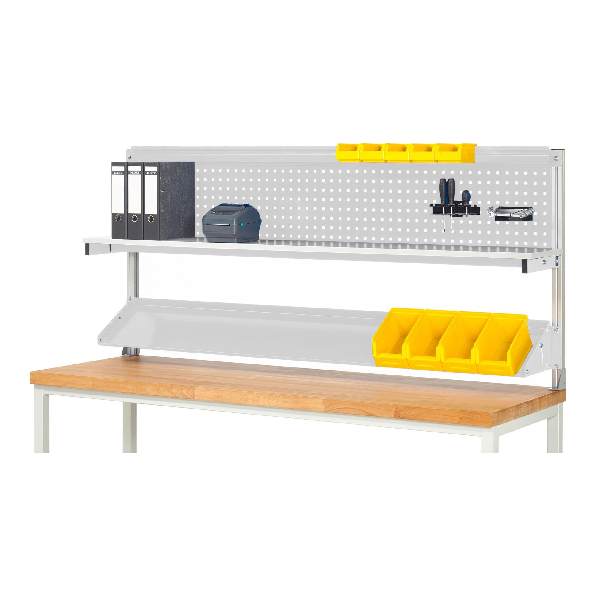 RAU Ablageregal Rau System-Aufbau (Komplettset-01 B2000 mm), zur Montage auf Arbeitspl