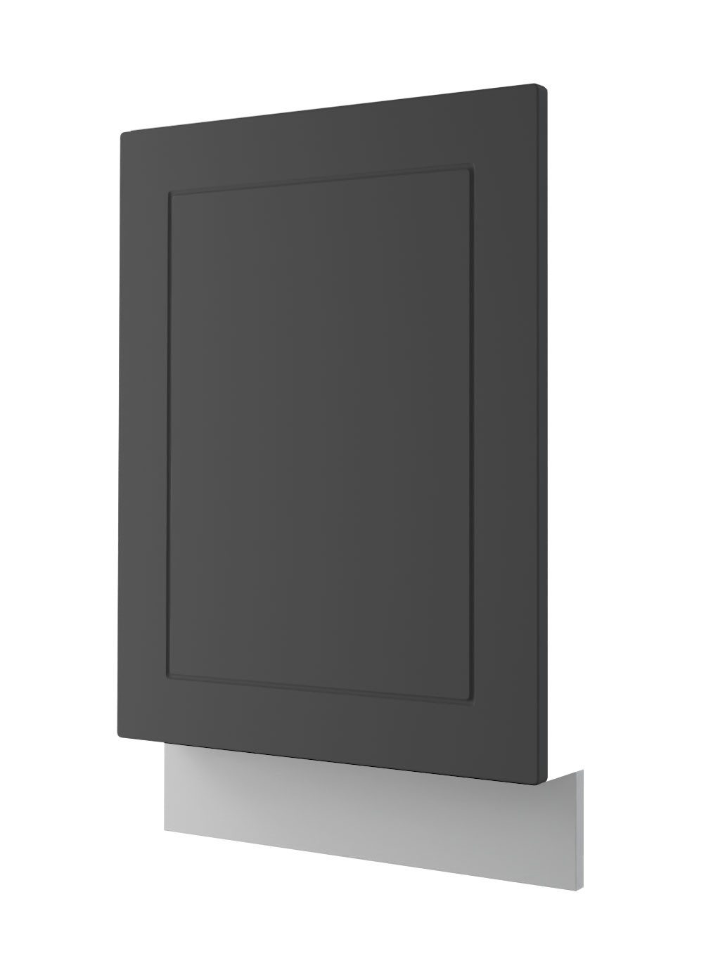 Feldmann-Wohnen Sockelblende Kvantum (inklusive Sockelleiste, 1 St., Fronten mit dekorativen Fräsungen und leicht abgerundeten Ecken), 45x1,8x57cm grau - graphit (Q-ZM45/57)