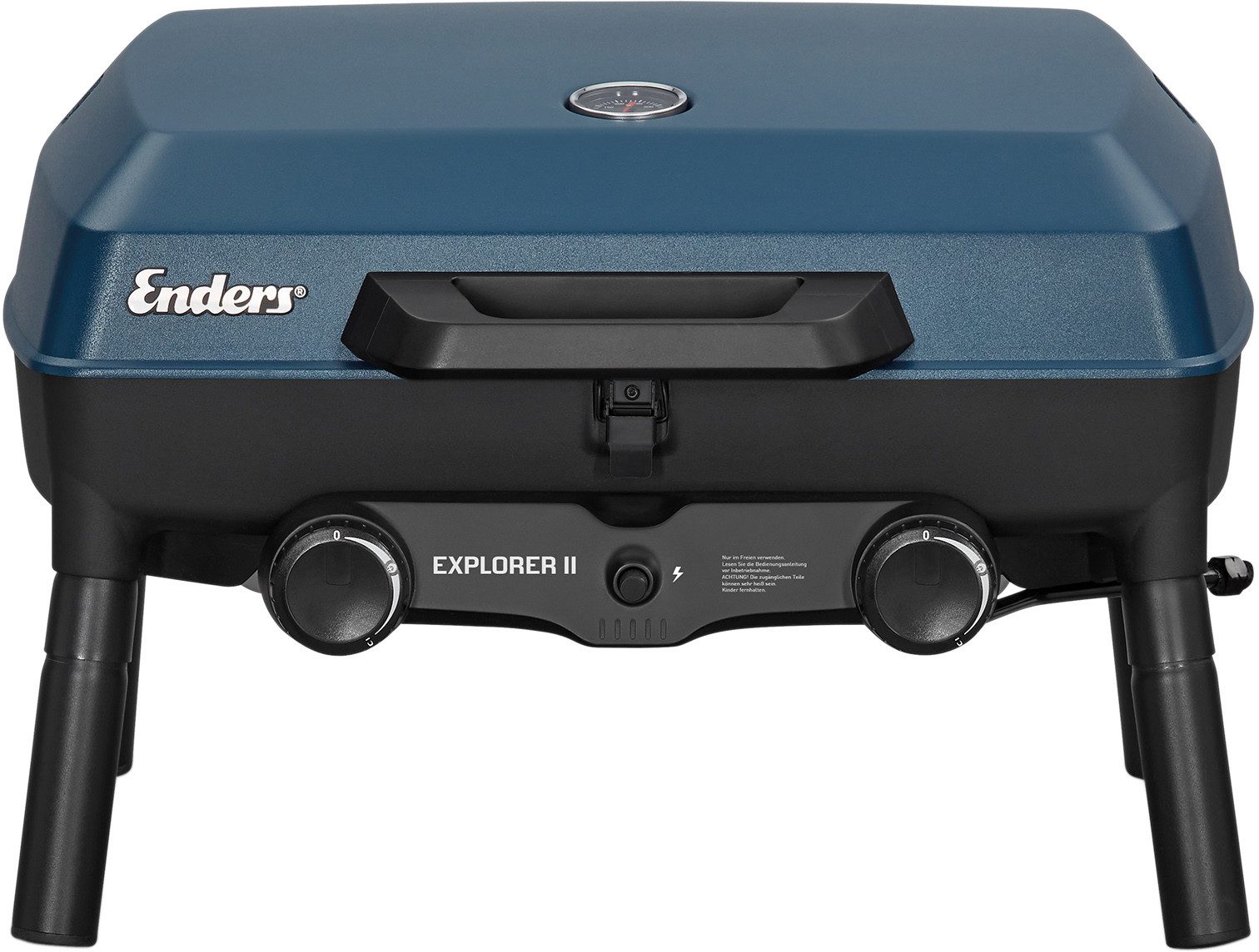Enders® Gasgrill Explorer II, 2 Brenner für indirektes und direktes Grillen und Backen​