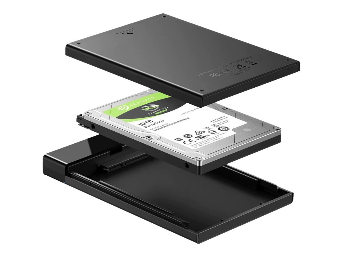 Festplatten-Gehäuse UGREEN Externes Festpllattengehäuse für 2,5-Zoll HDD/SSD