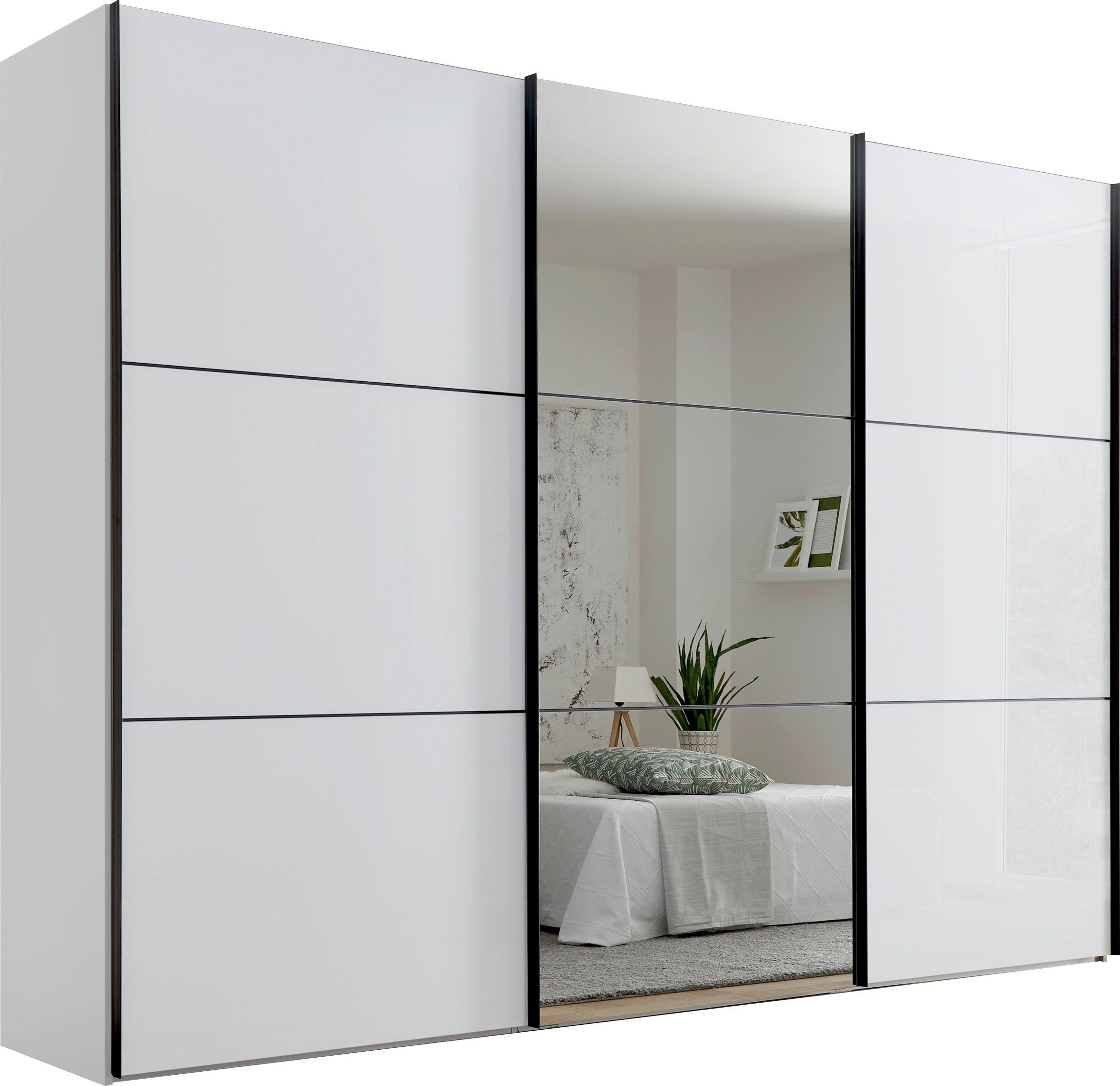 STAUD Schwebetürenschrank Includo Glas, Made in Germany