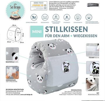 SEI Design Stillkissen Panda-Taupe, 1-tlg.