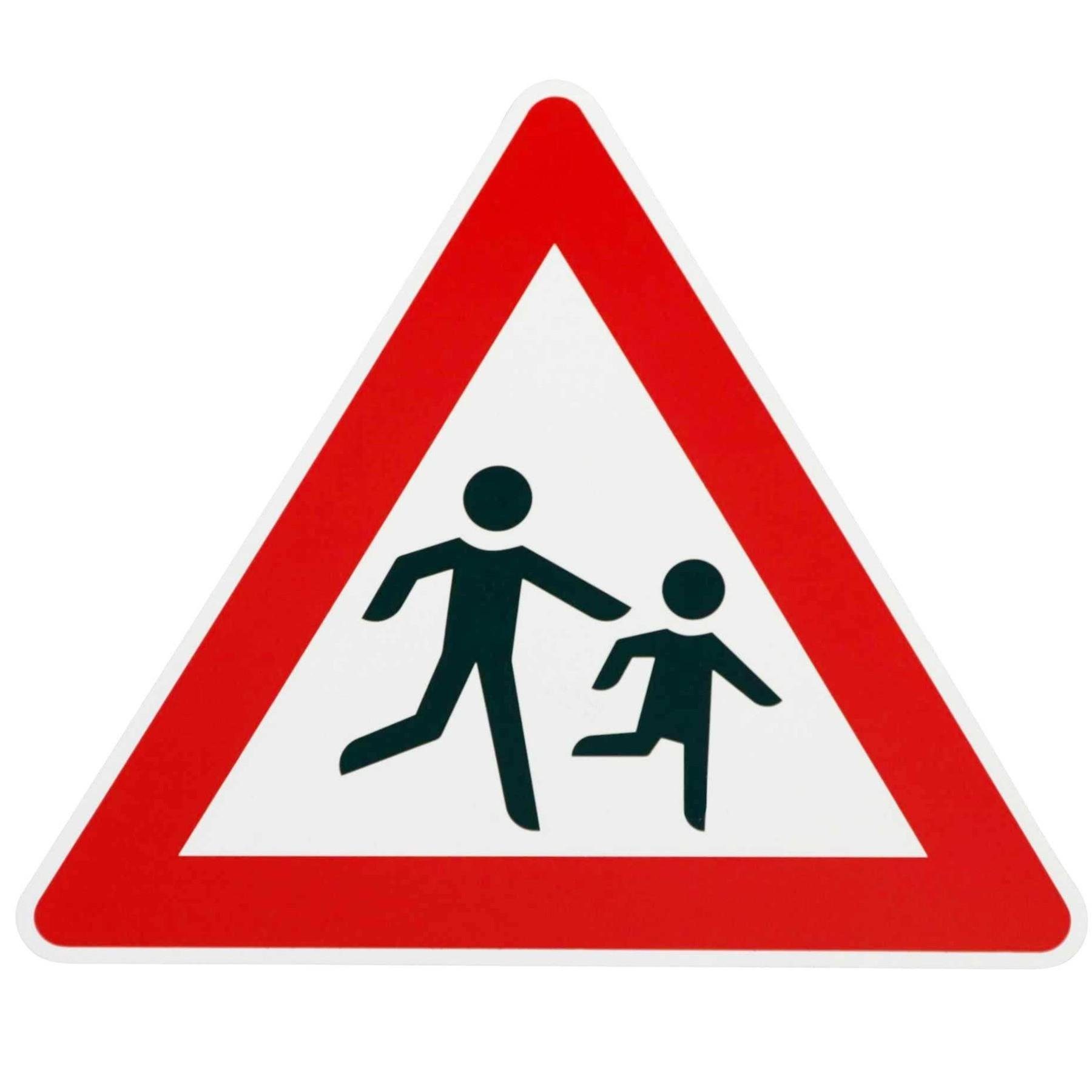 BauSupermarkt24 Verkehrsschild Original Verkehrszeichen Nr. 136-20 " Achtung Kinder " links