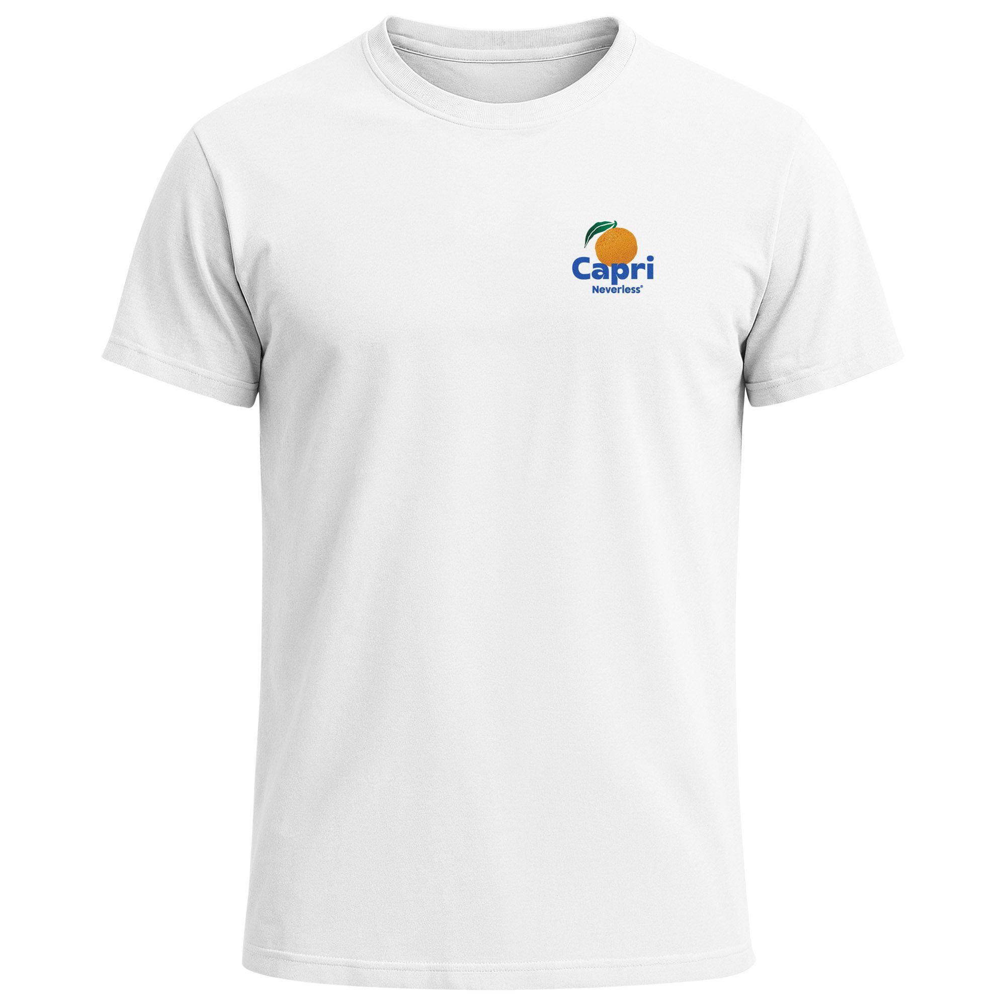 Neverless Print-Shirt Herren T-Shirt Backprint Vintage Capri Orangen Grafik günstig online kaufen