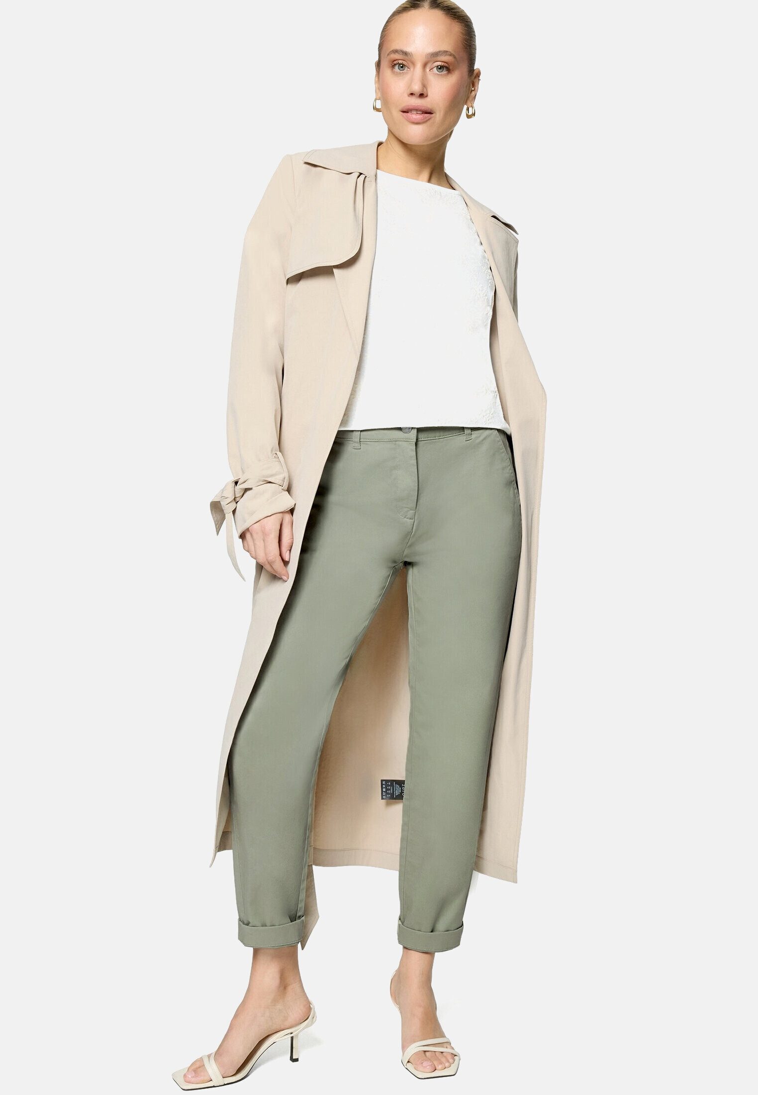 Zero Stoffhose Damen mit Stretch 28 Inch Plain/ ohne Details