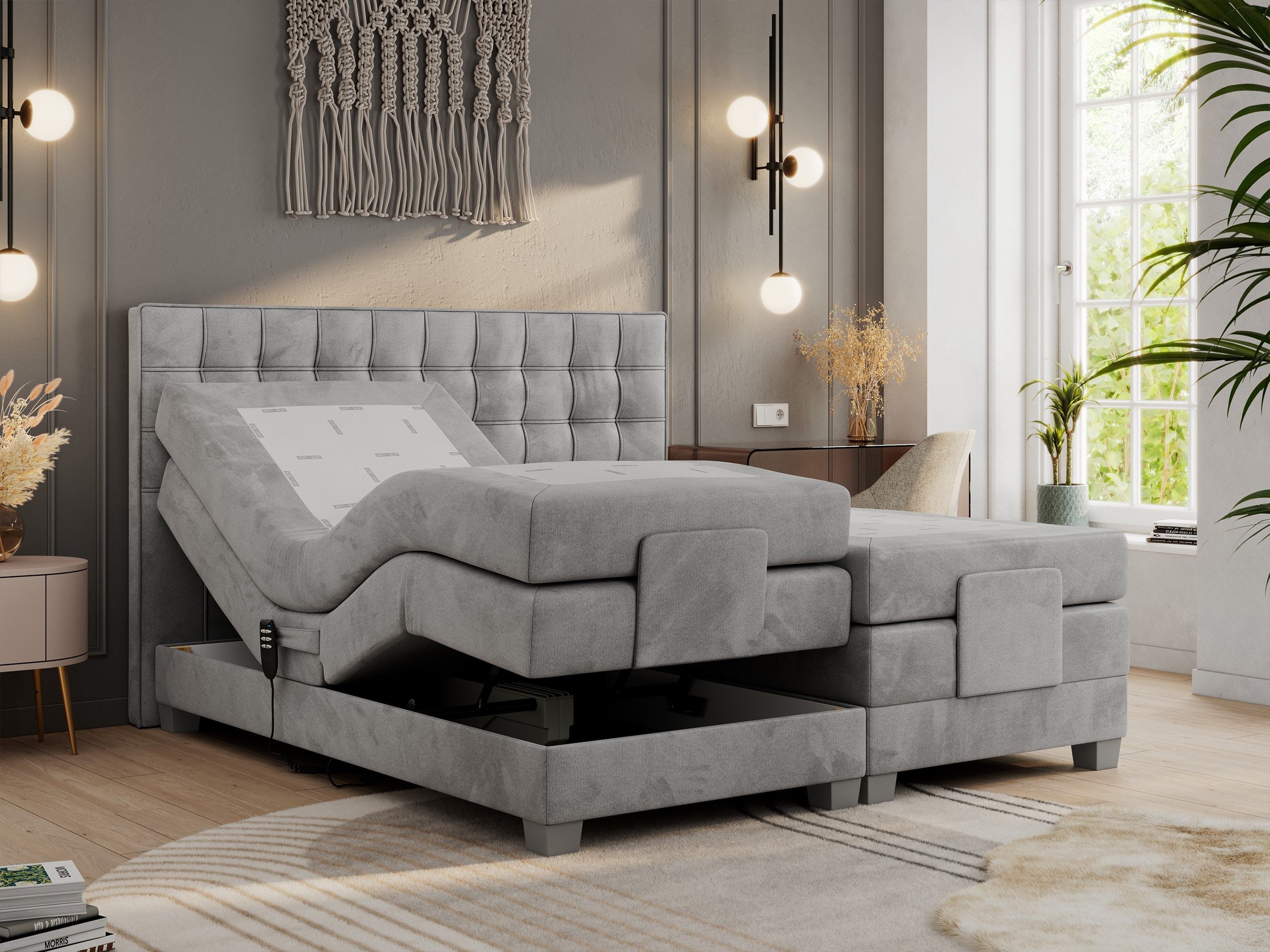 MKS MÖBEL Boxspringbett ELECTRO (Set, Packung, Multipocket-Matratzen, T30-S günstig online kaufen