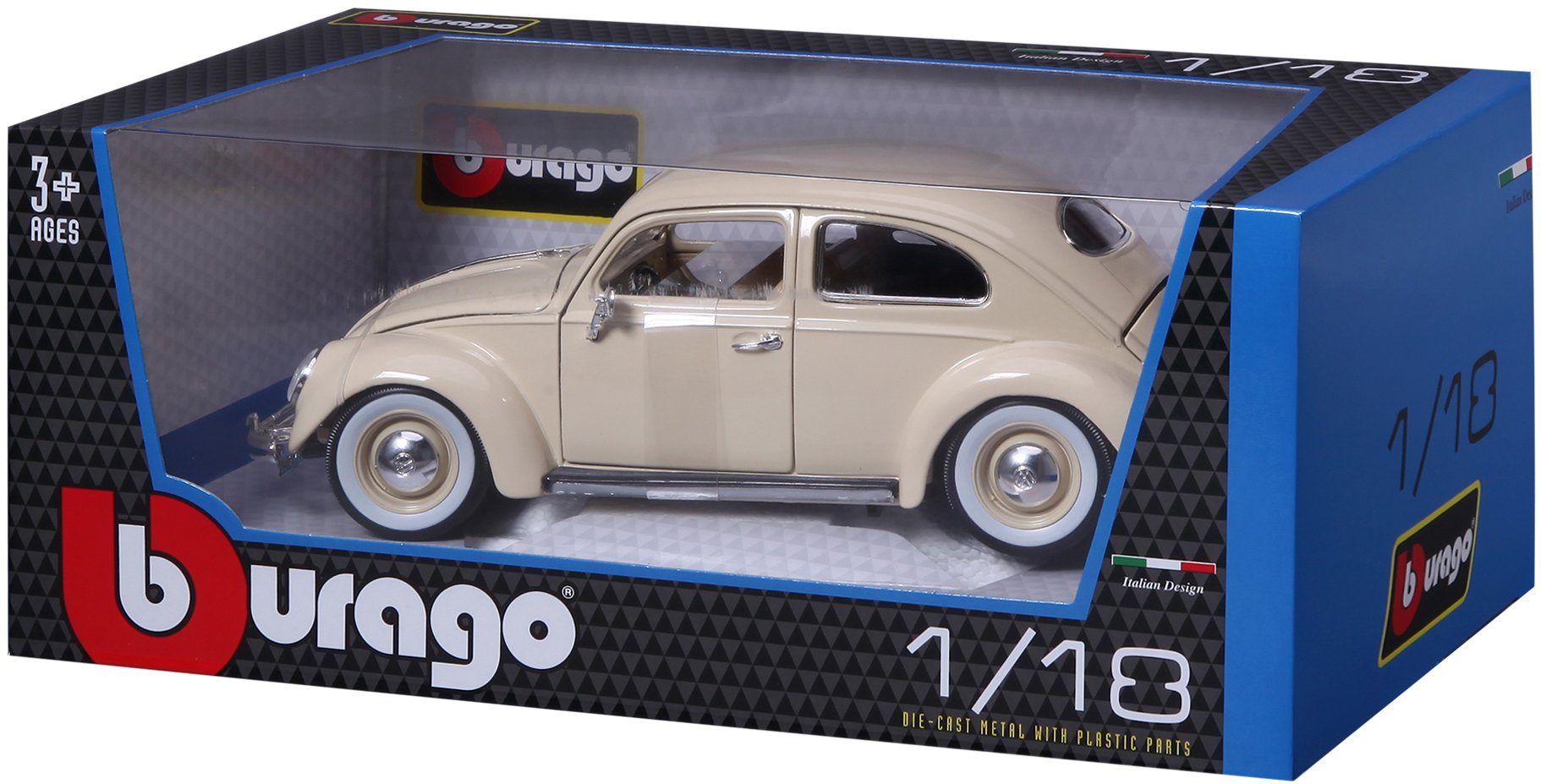 Image of Bburago Sammlerauto »Volkswagen Käfer (1955), beige«, Maßstab 1:18