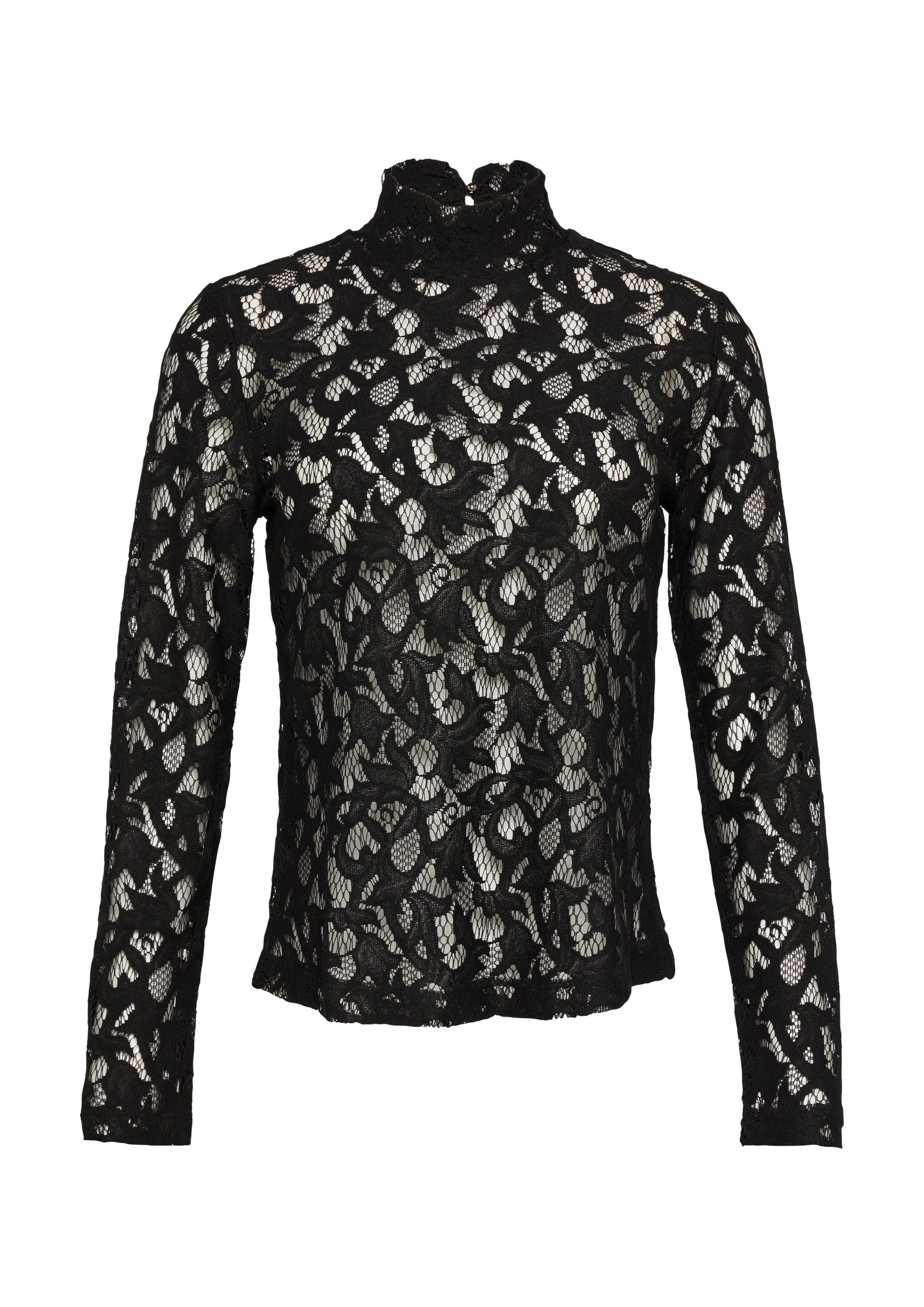 s.Oliver Langarmshirt T-Shirt Spitzen-Longsleeve aus Modalmix günstig online kaufen