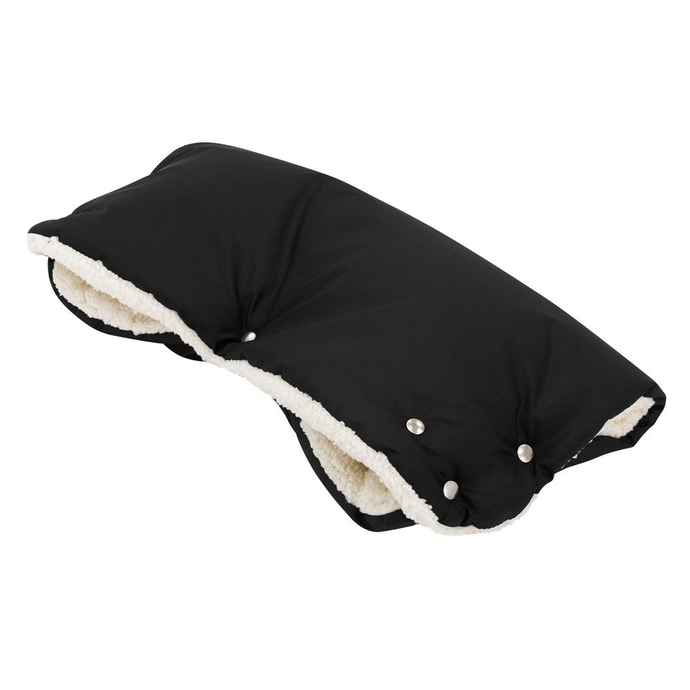 Joyz Kinderwagen-Handwärmer Kinderwagen Handwärmer 45x22x6 cm Schwarz aus Flanell Joyz, (2-St), Schwarz Atmungsaktiv Wasserdicht Winddicht Universalgröße