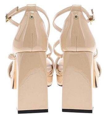 Buffalo CHERRY NEAT Beige High-Heel-Stiefelette Vegane Damen Sandalen