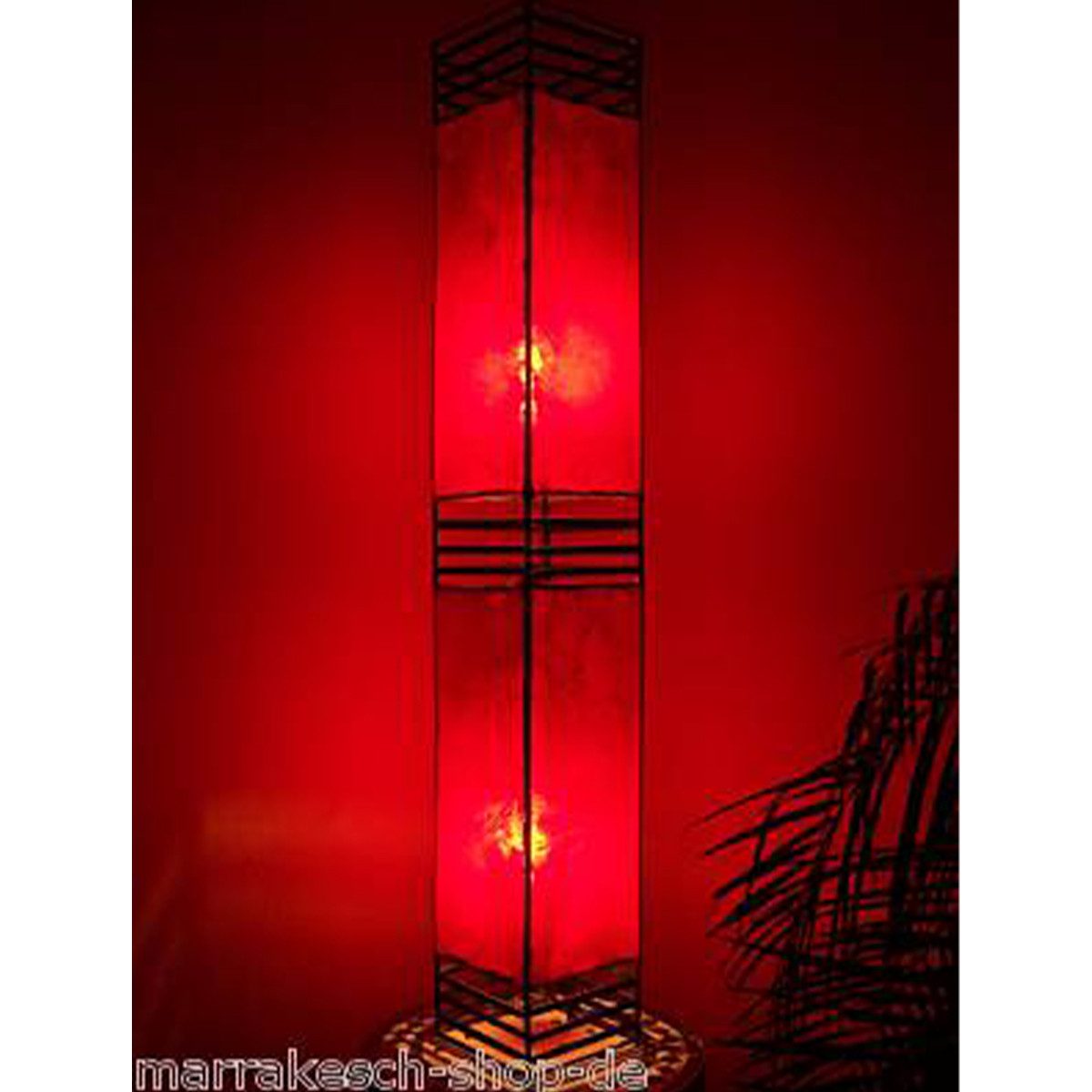 Marrakesch Orient & Mediterran Interior Stehlampe Orient Stehlampe Koutoubia Rot 120cm