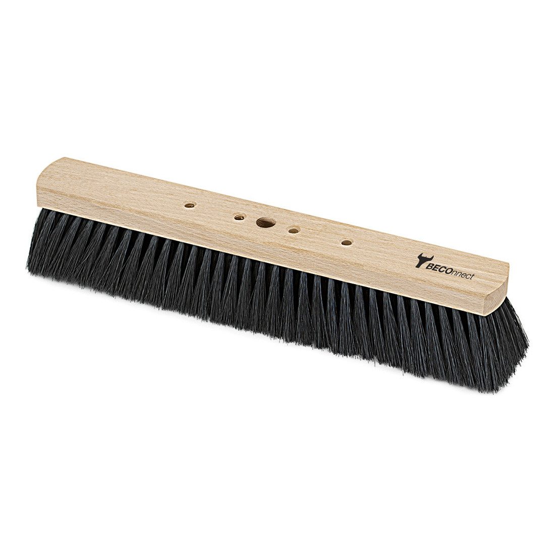 Nölle Staubbesen Saalbesen 60 cm Breite – Reinigungsbesen robust, 1 Stück (Reinigungsset, Holzstiel, Kunststoffkopf, Borstenmischung), Besen Kehrbesen Straßenbesen Reinigungsbesen Saalbesen